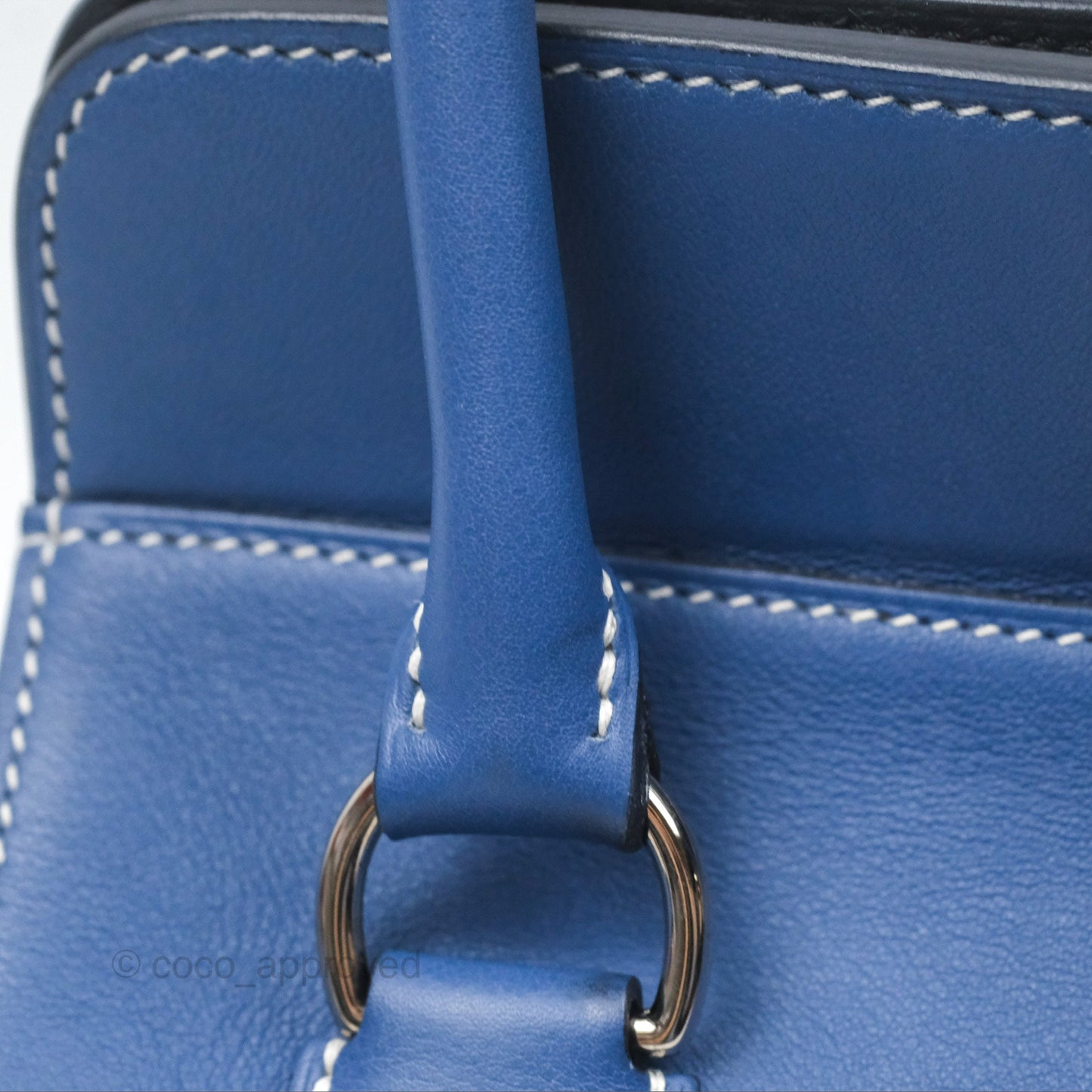 Hermès ToolBox 20 Bleu Agate R2 Swift Palladium Hardware