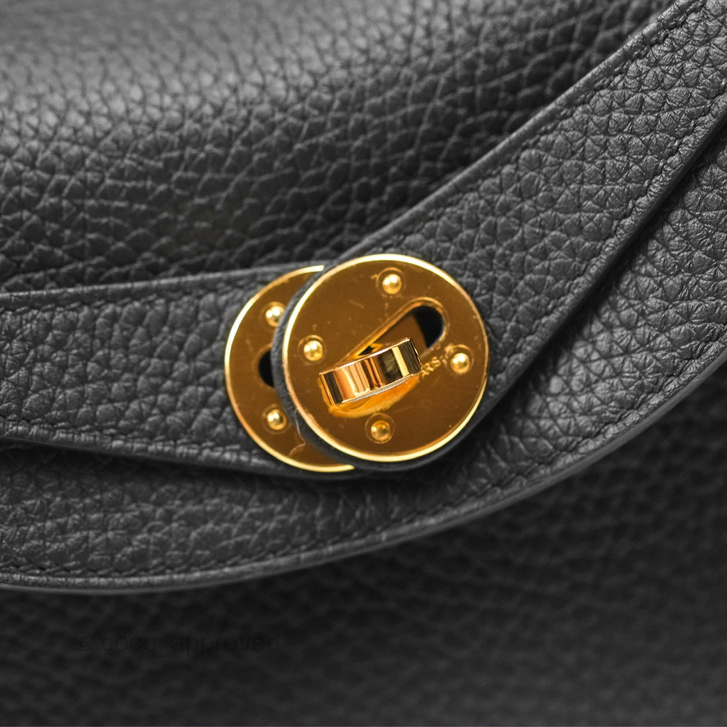 Hermès Lindy 26 Touch Black Clemence Croc Handle Gold Hardware