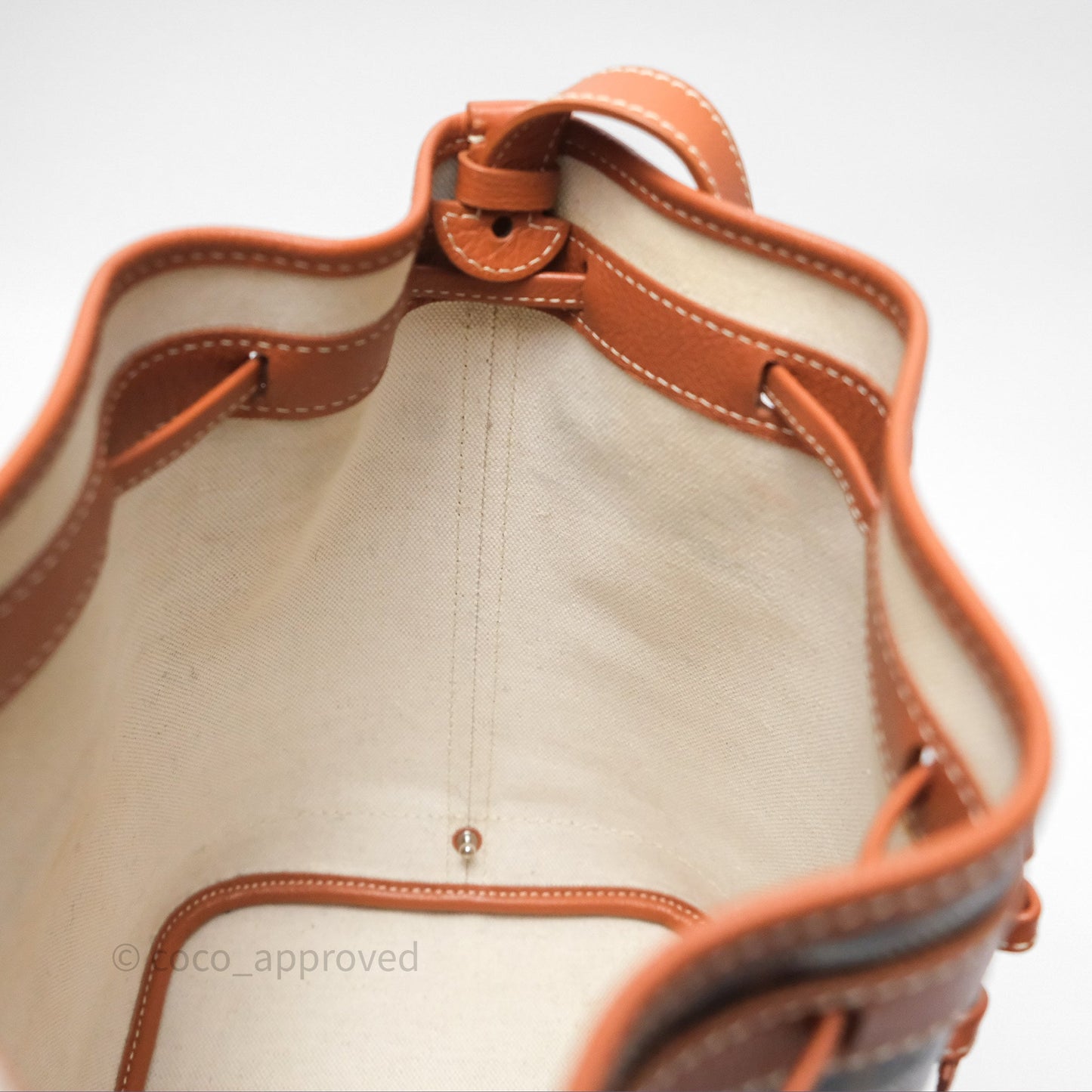Goyard Petit Flot Bucket Bag Black & Tan Goyardine