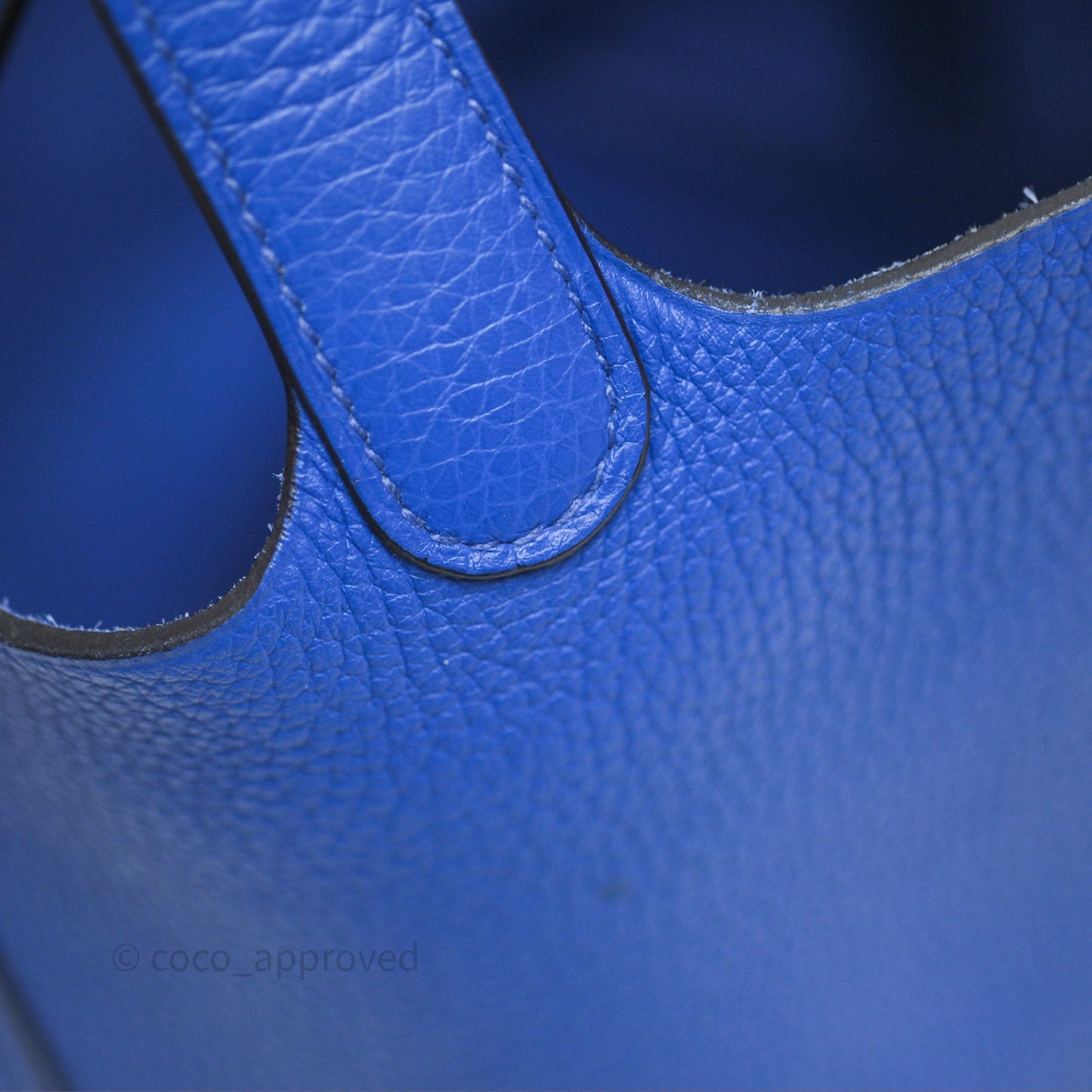 Hermès Picotin 18 Bleu Électrique 7T Clemence Gold Hardware