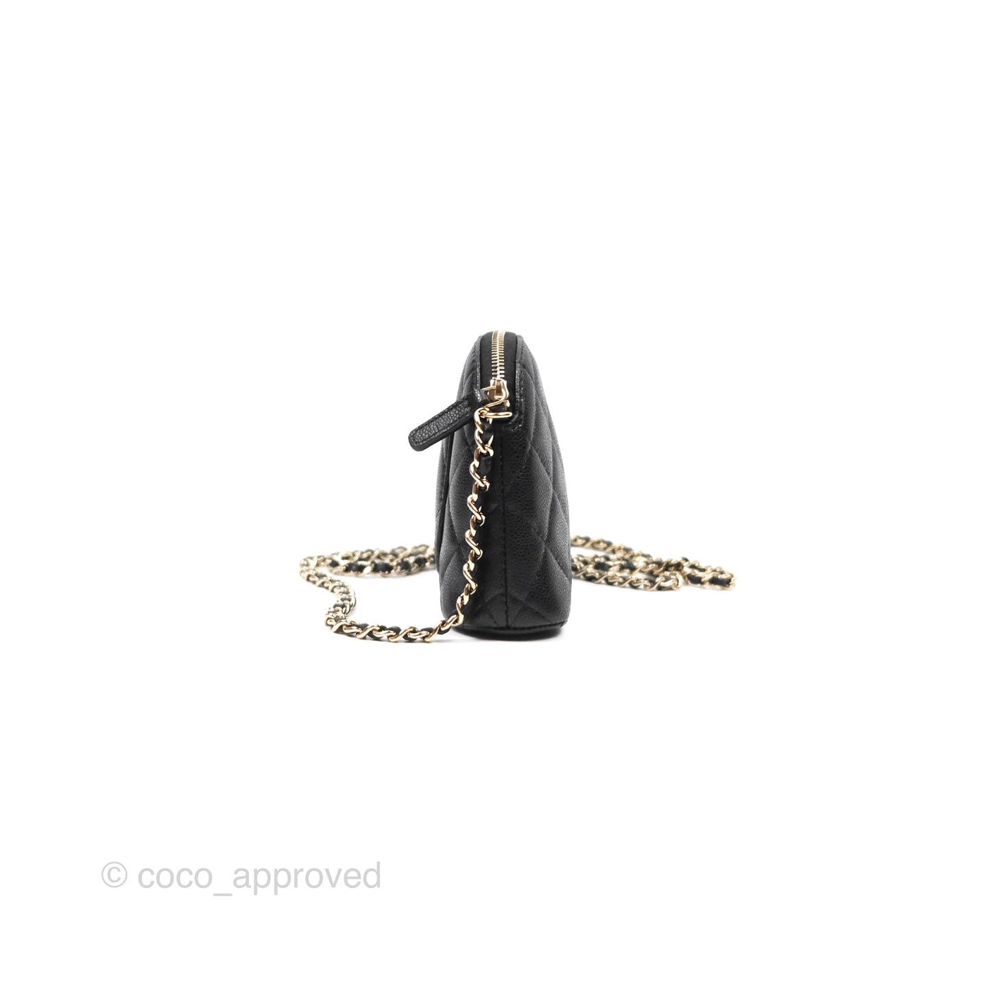 Chanel Black Caviar Clutch on Chain