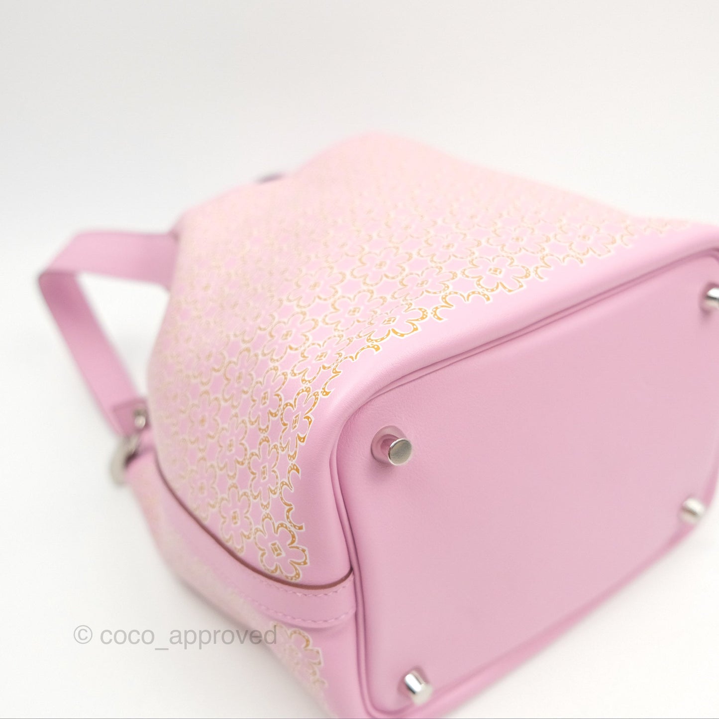 Hermès Picotin Lock 18 Lucky Daisy Mauve Sylvestre Swift Palladium Hardware