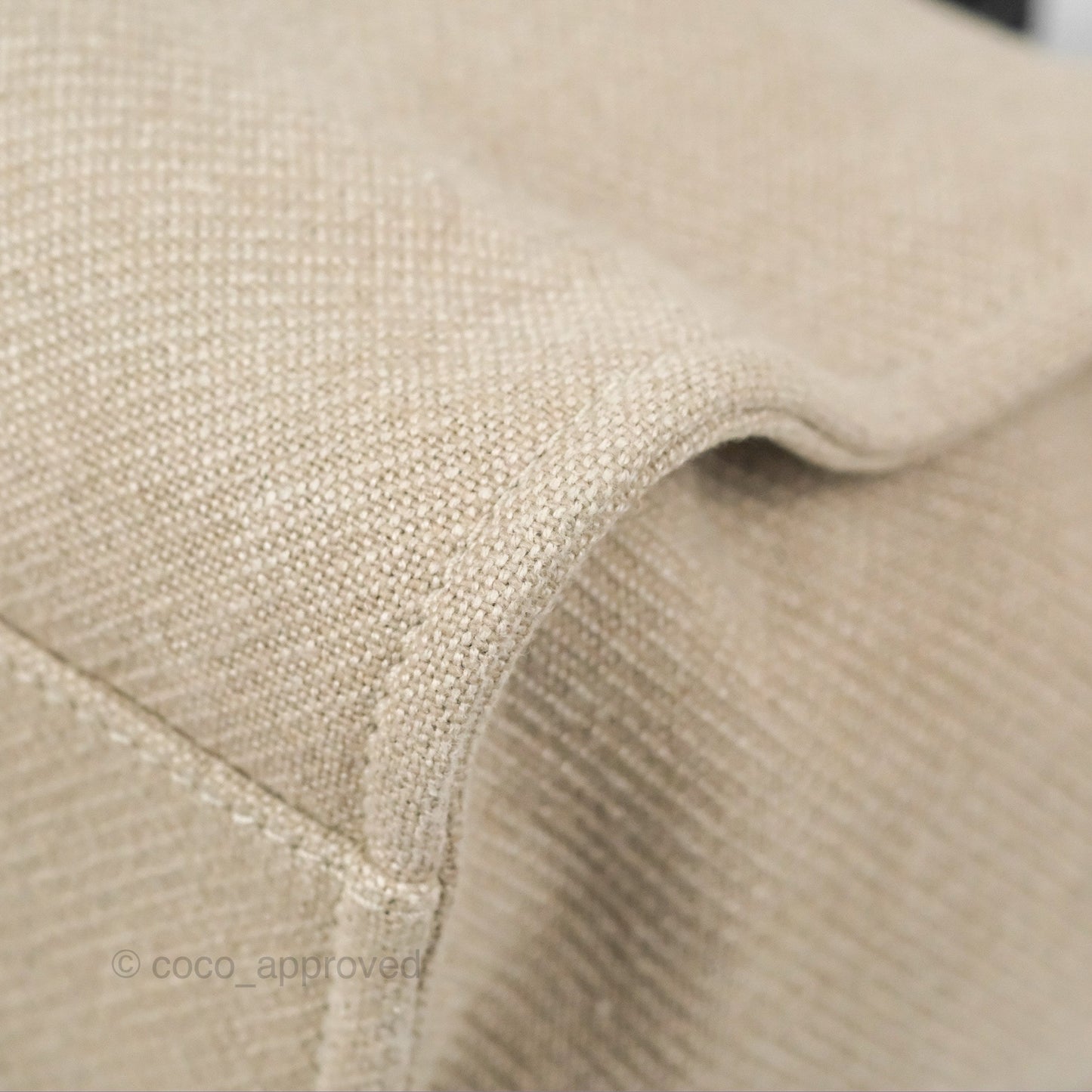 Chanel Large Deauville Black/Taupe Canvas Gold Hardware