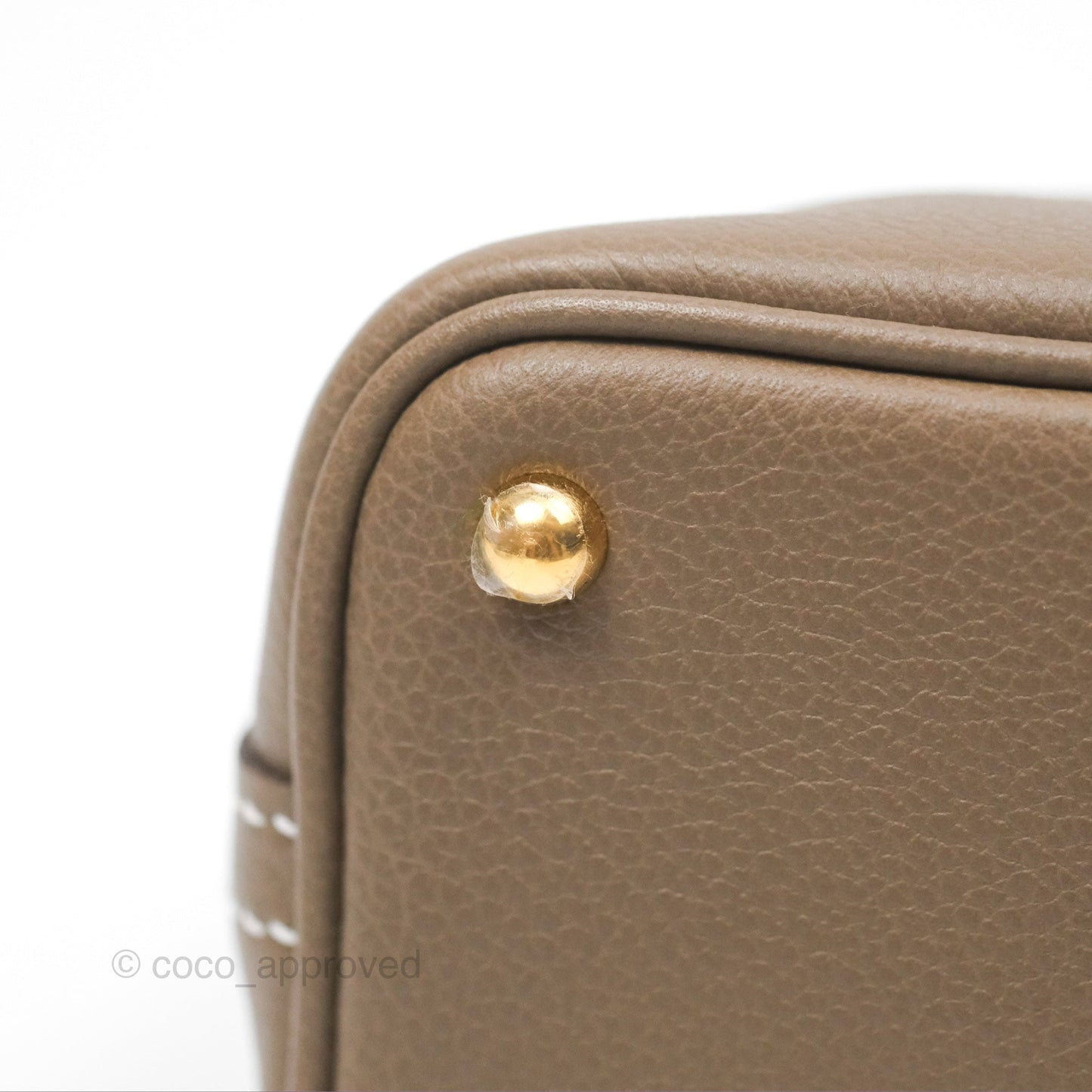 Hermès Bolide Mini 1923 Etoupe Evercolor Gold Hardware