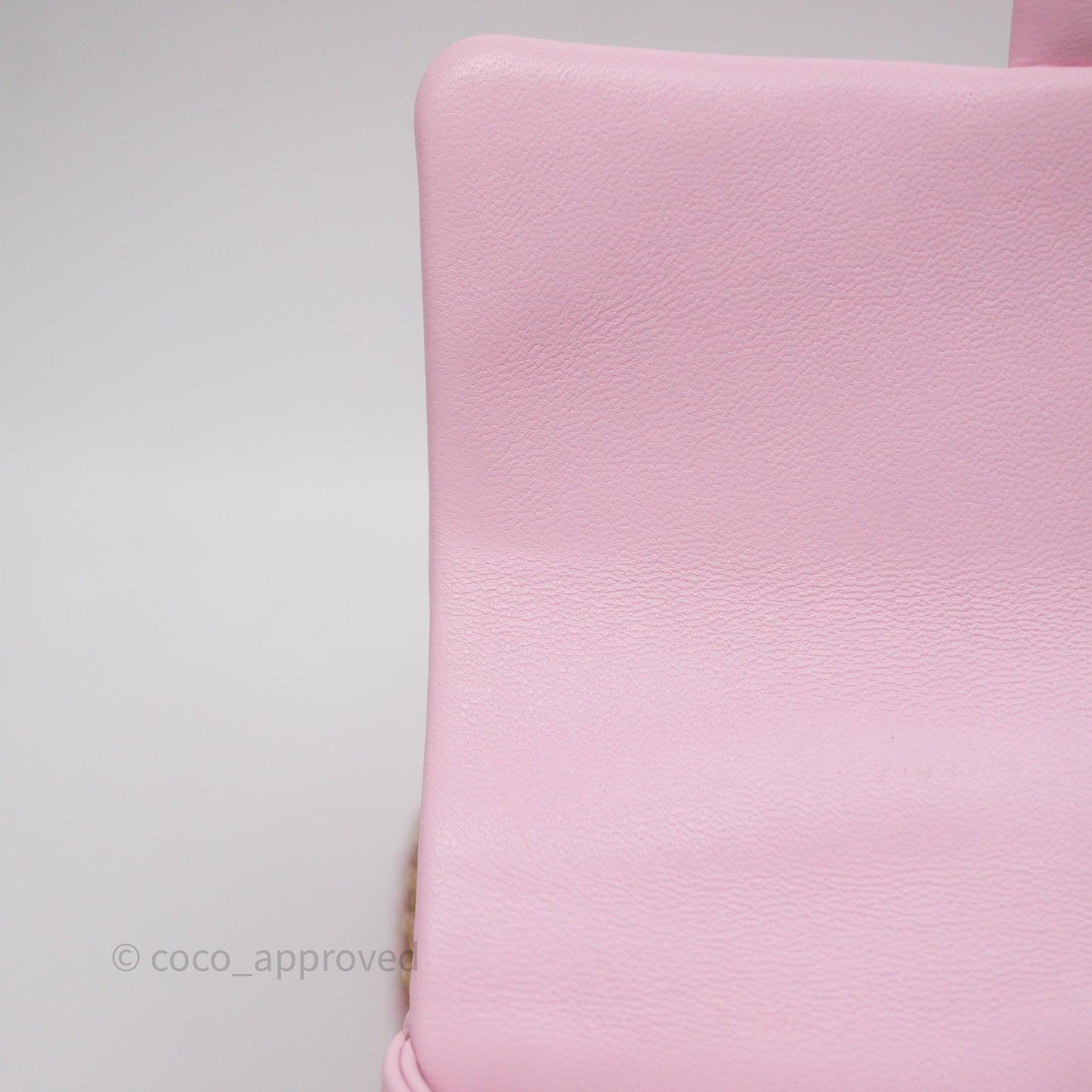 Chanel Top Handle Mini Rectangular Flap Pink Lambskin Gold Hardware