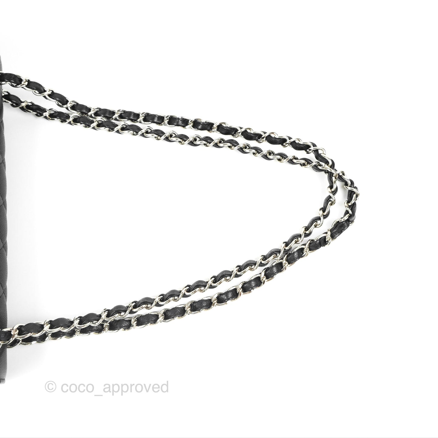 Chanel Jumbo Double Flap Black Caviar Silver Hardware⁣⁣