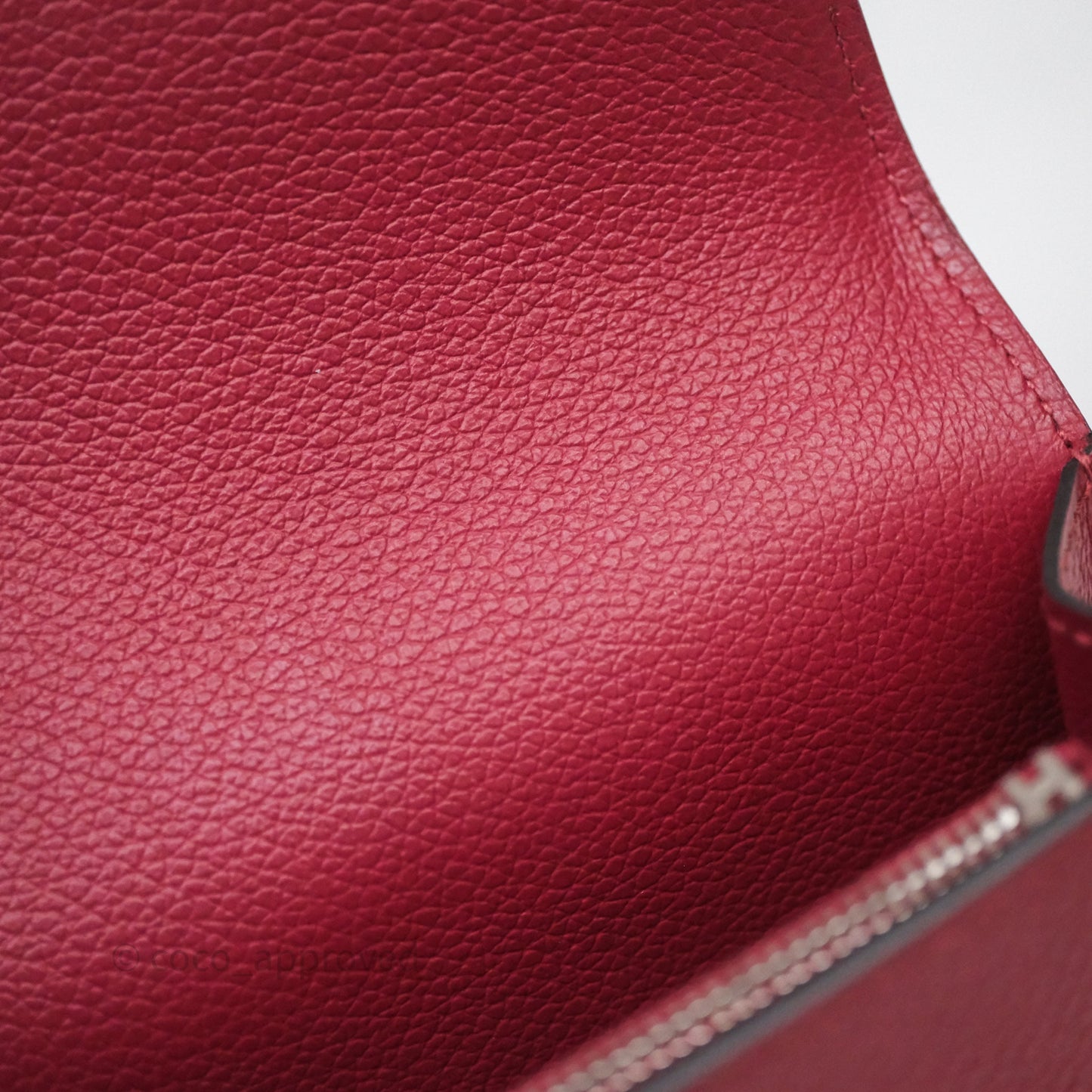 Hermès Roulis Slim Wallet Rouge H 55 Evercolor Palladium Hardware