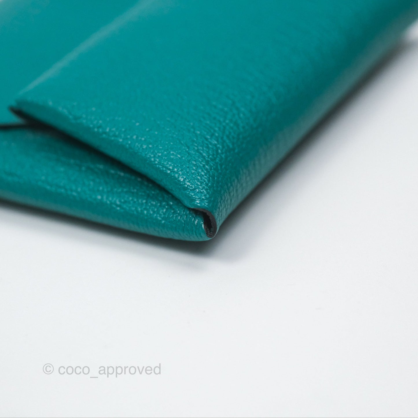 Hermès Bastia Coin Purse Green Chevre Mysore