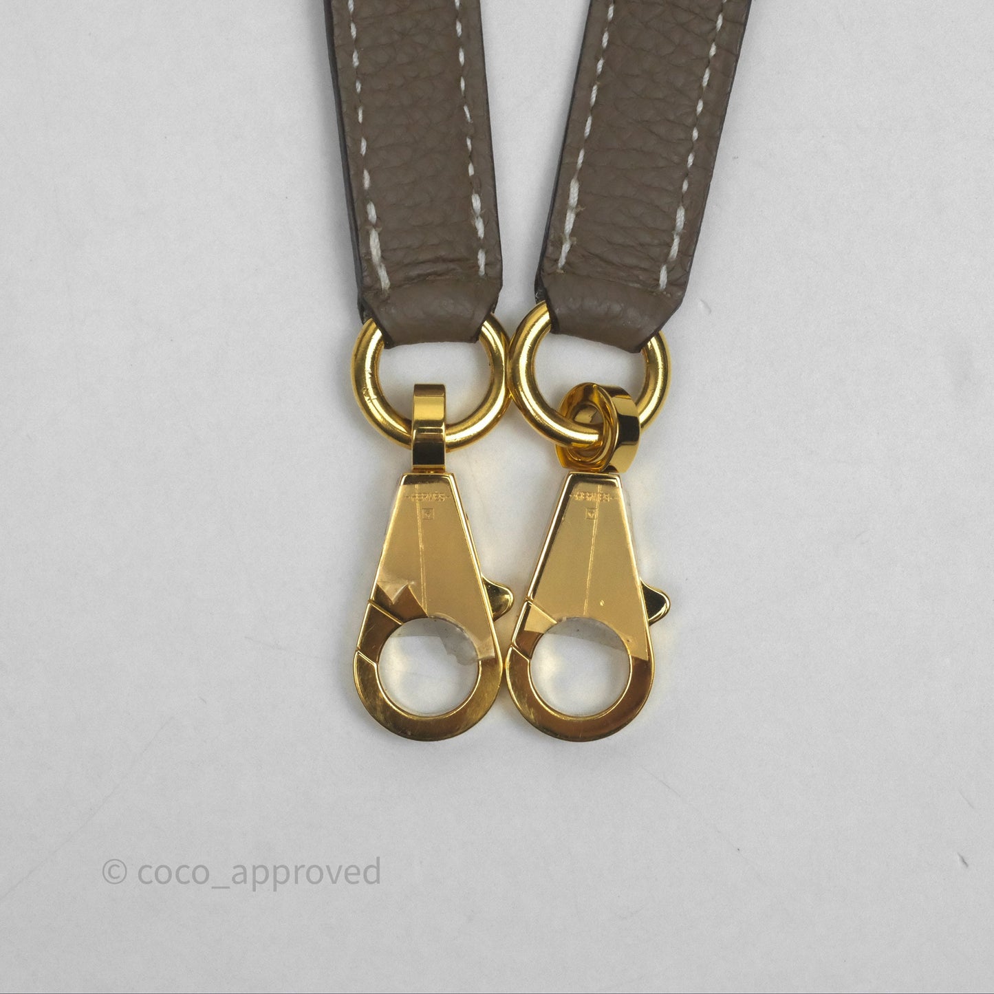 Hermès Retourne Kelly 25 Etoupe 18 Togo Gold Hardware