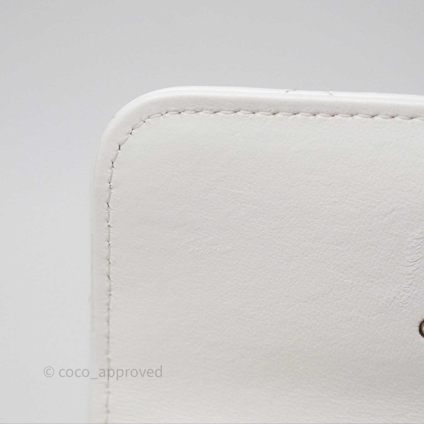 Chanel Mini Pearl Crush Clutch With Chain Belt Bag White Aged Gold Hardware