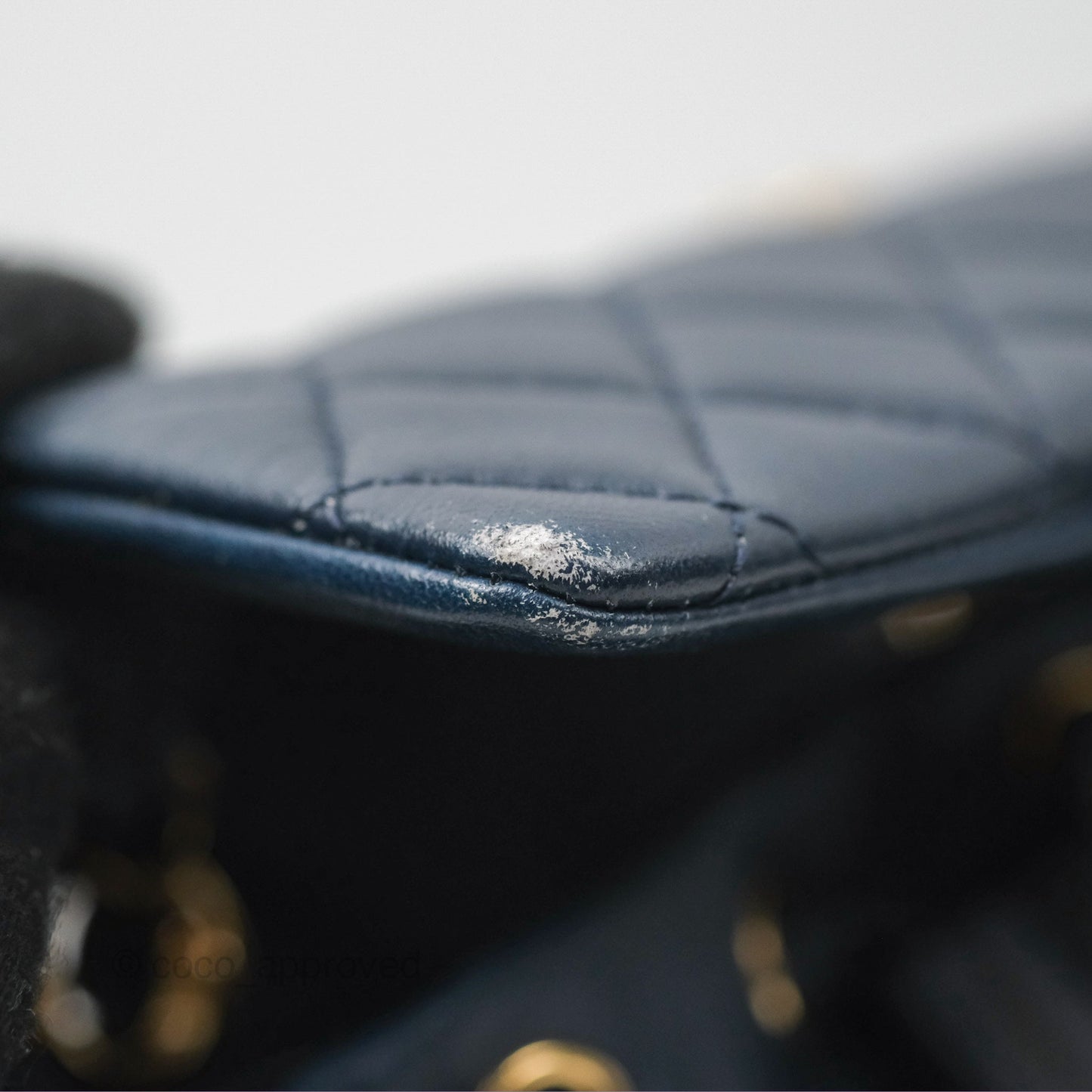 Chanel Mini Navy Calfskin Urban Spirit Backpack ⁣⁣⁣⁣⁣⁣⁣⁣⁣⁣⁣⁣⁣⁣Gold Hardware