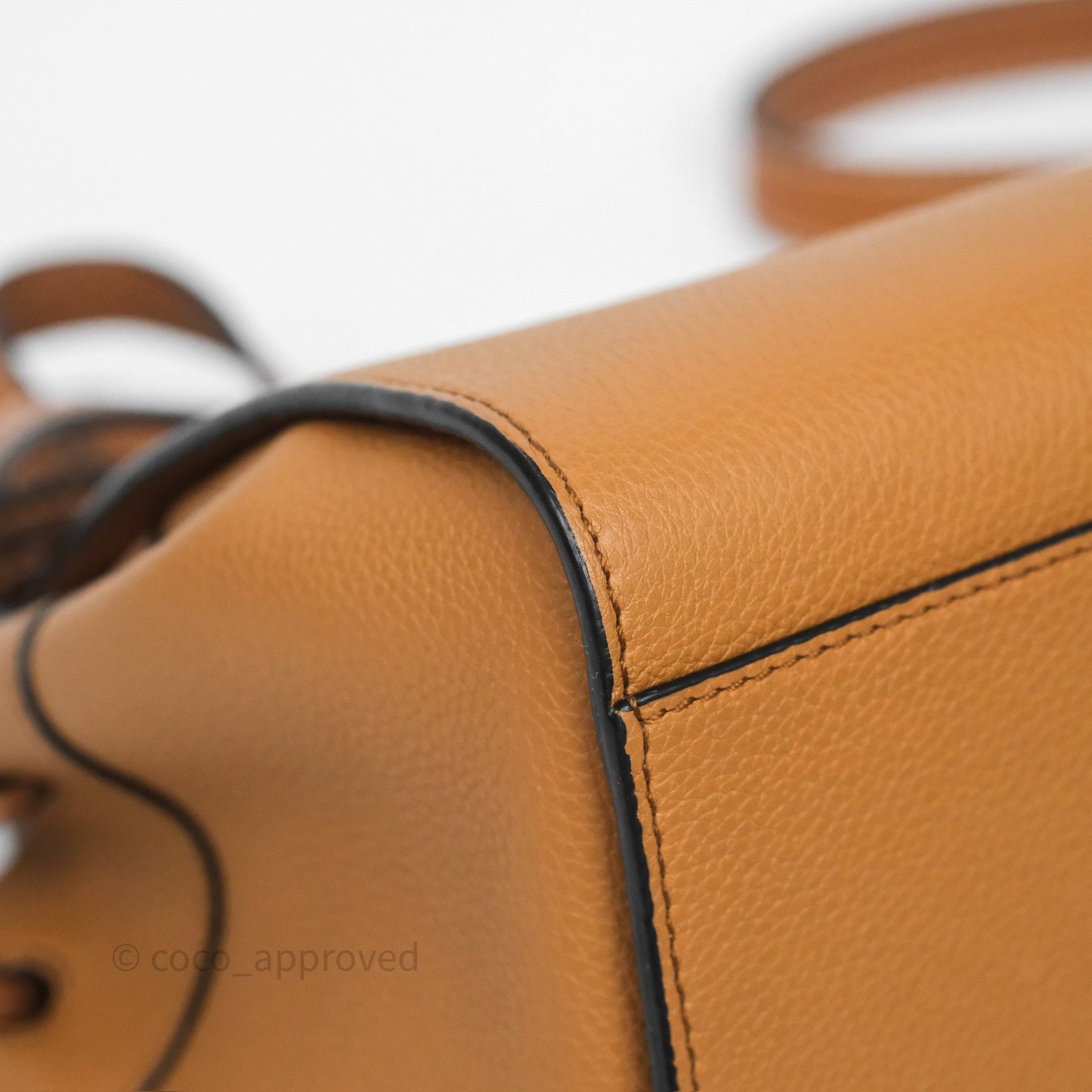Loewe Mini Hammock Drawstring Tan Calfskin