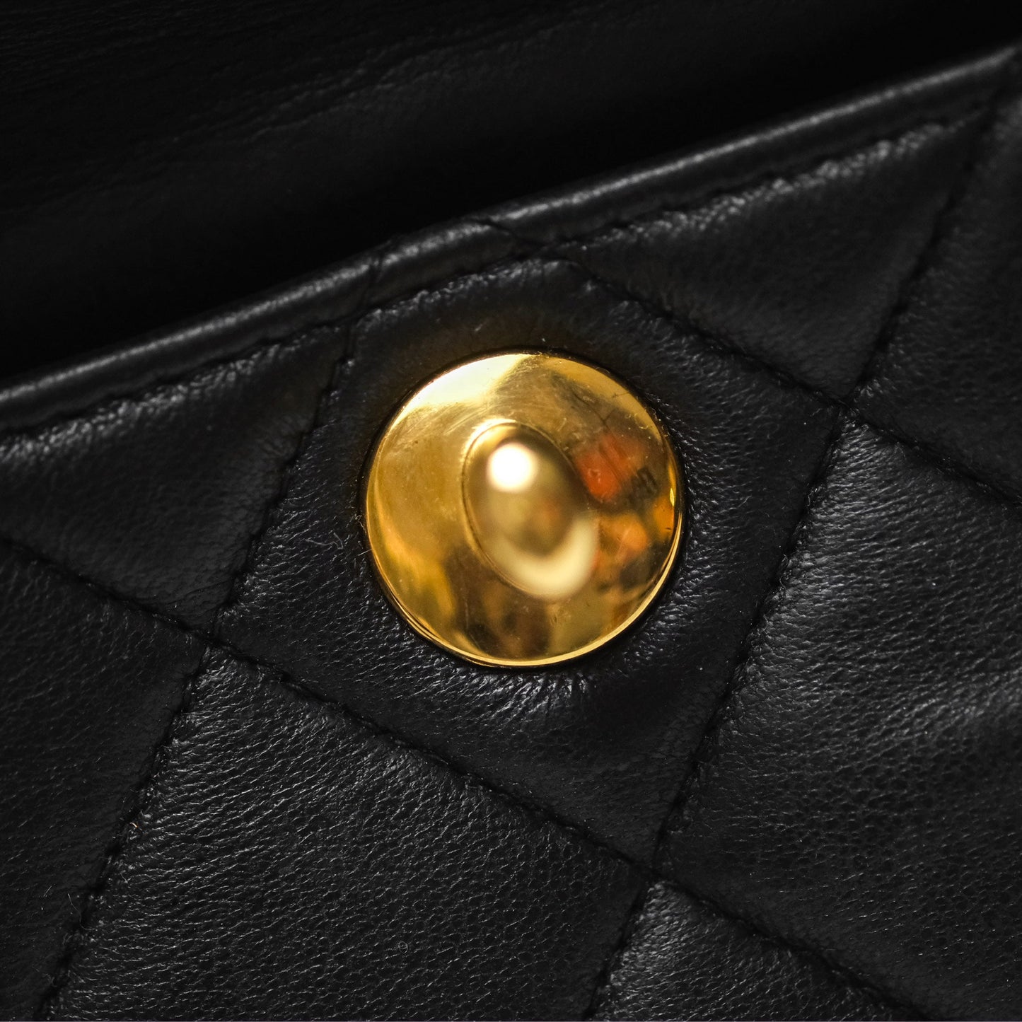 Chanel Vintage CC Duma Backpack Black Lambskin 24K Gold Hardware