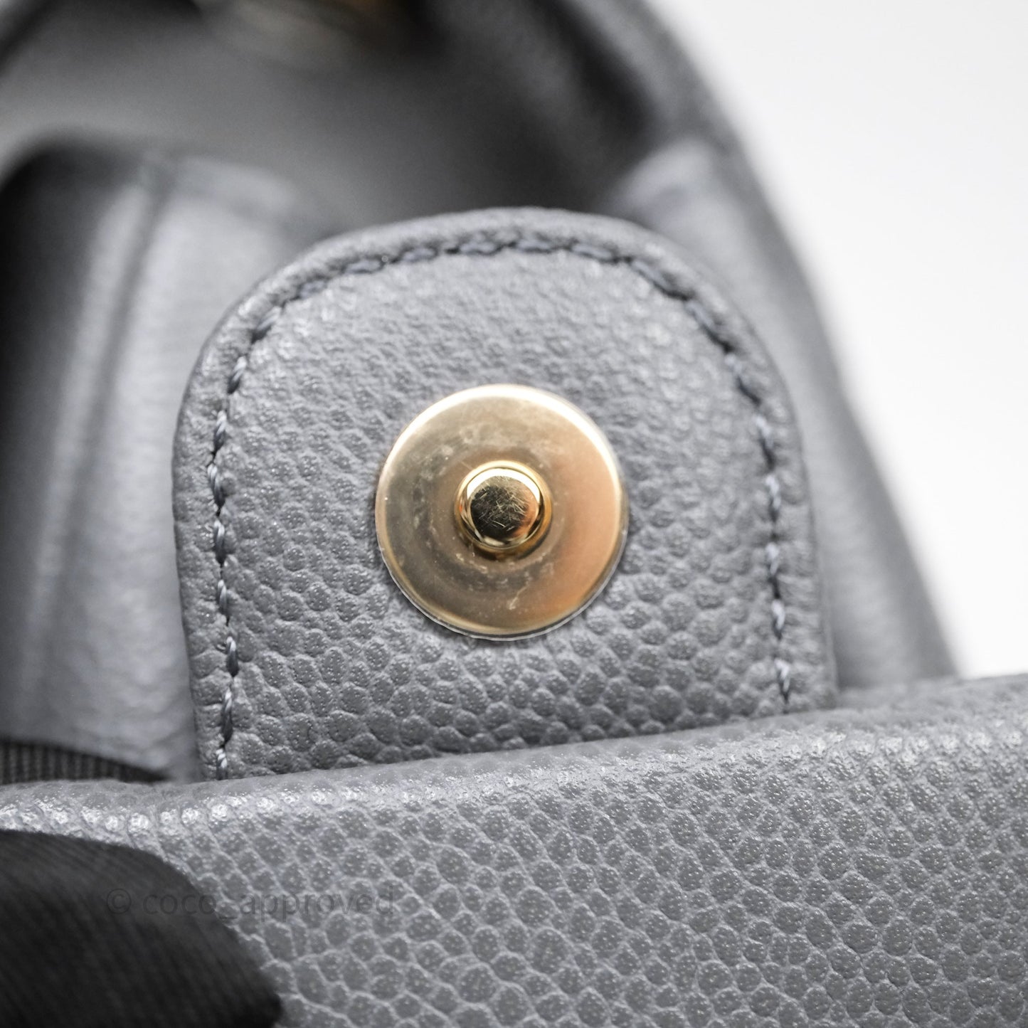 Chanel Small Duma Backpack Dark Grey Caviar Gold Hardware 23K