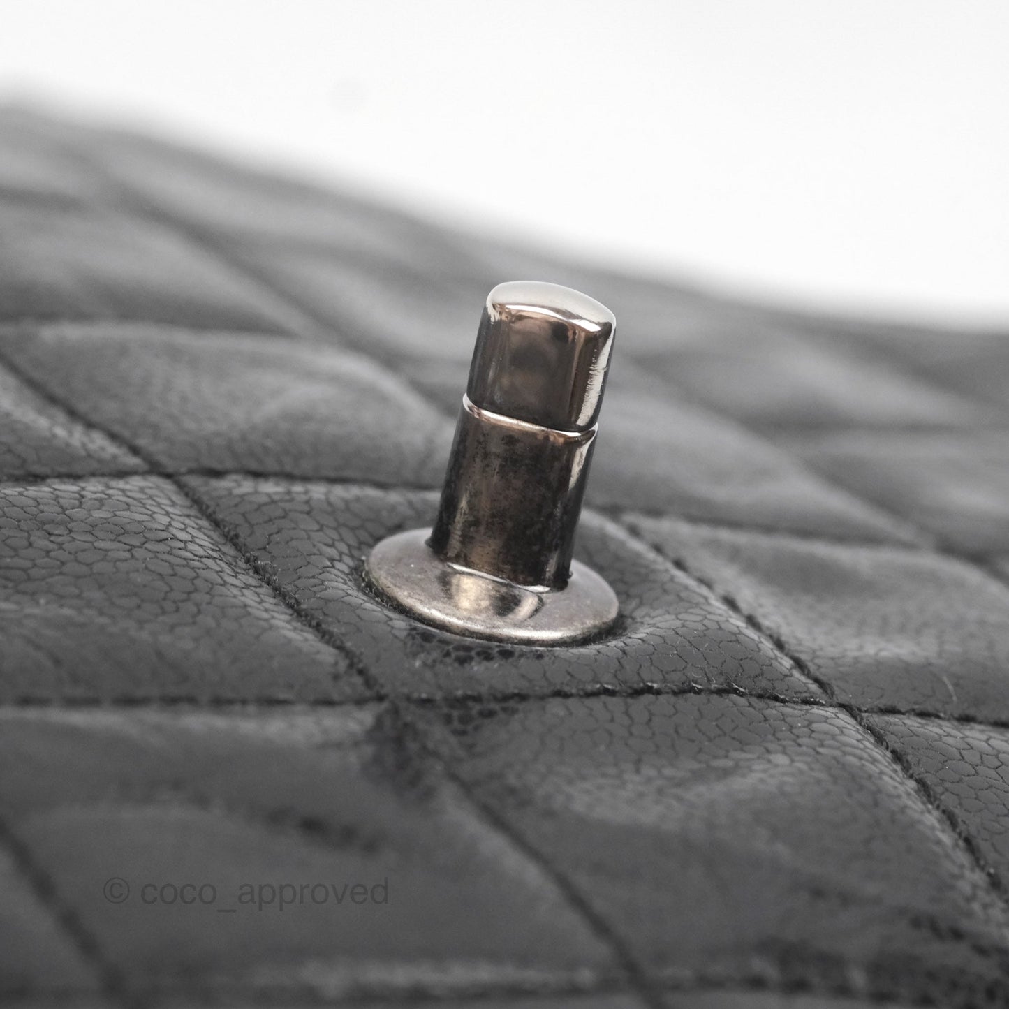 Chanel Quilted Single Flap Bag Soft Caviar Black Ruthenium Hardware