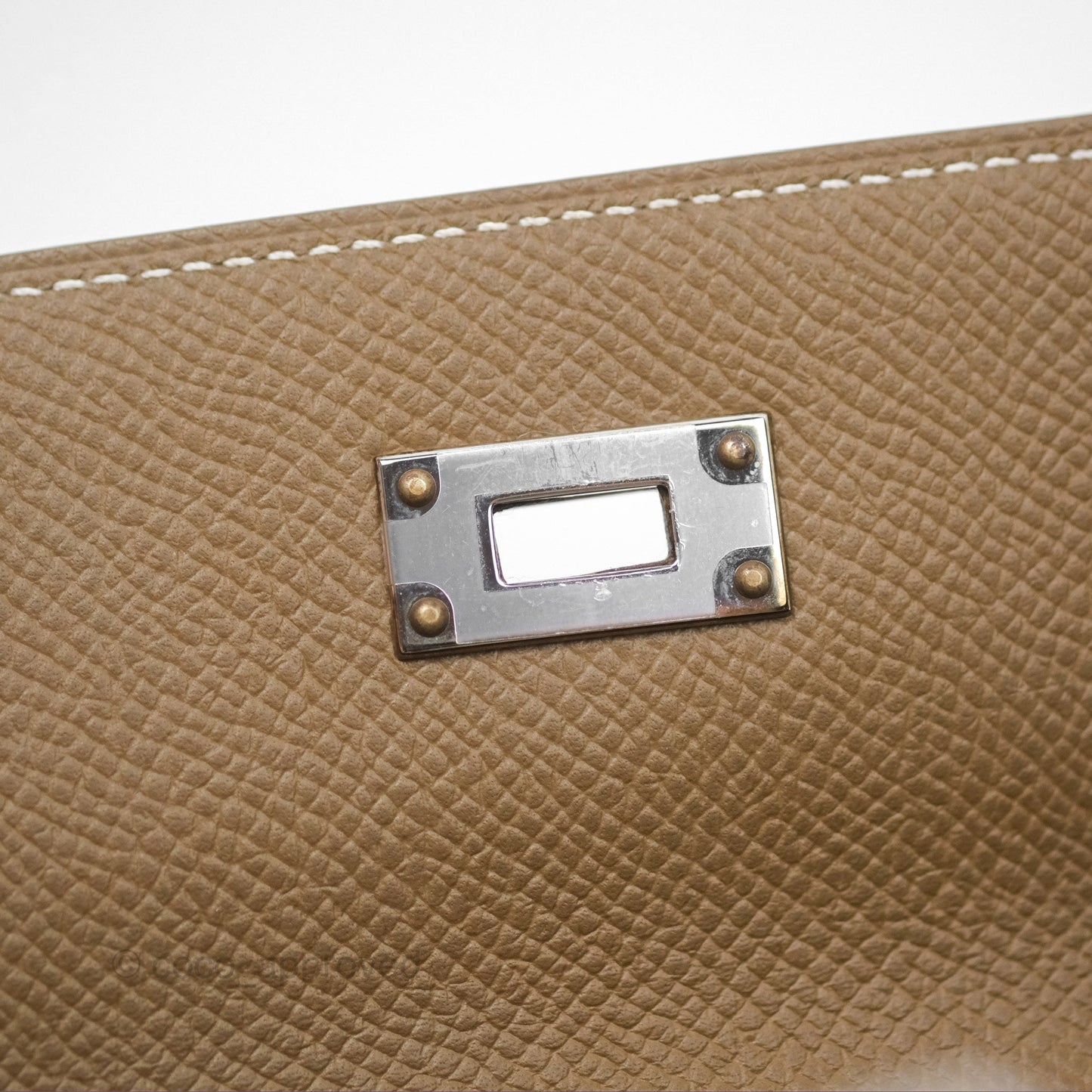Hermès Kelly To Go Wallet Etoupe 18 Epsom Palladium Hardware