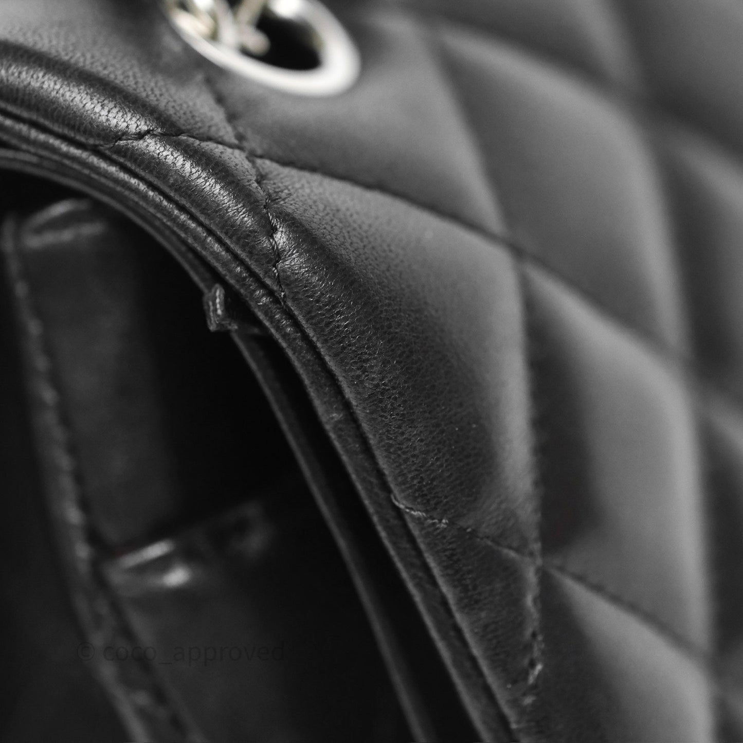 Chanel Jumbo Double Flap Black Lambskin Silver Hardware⁣⁣