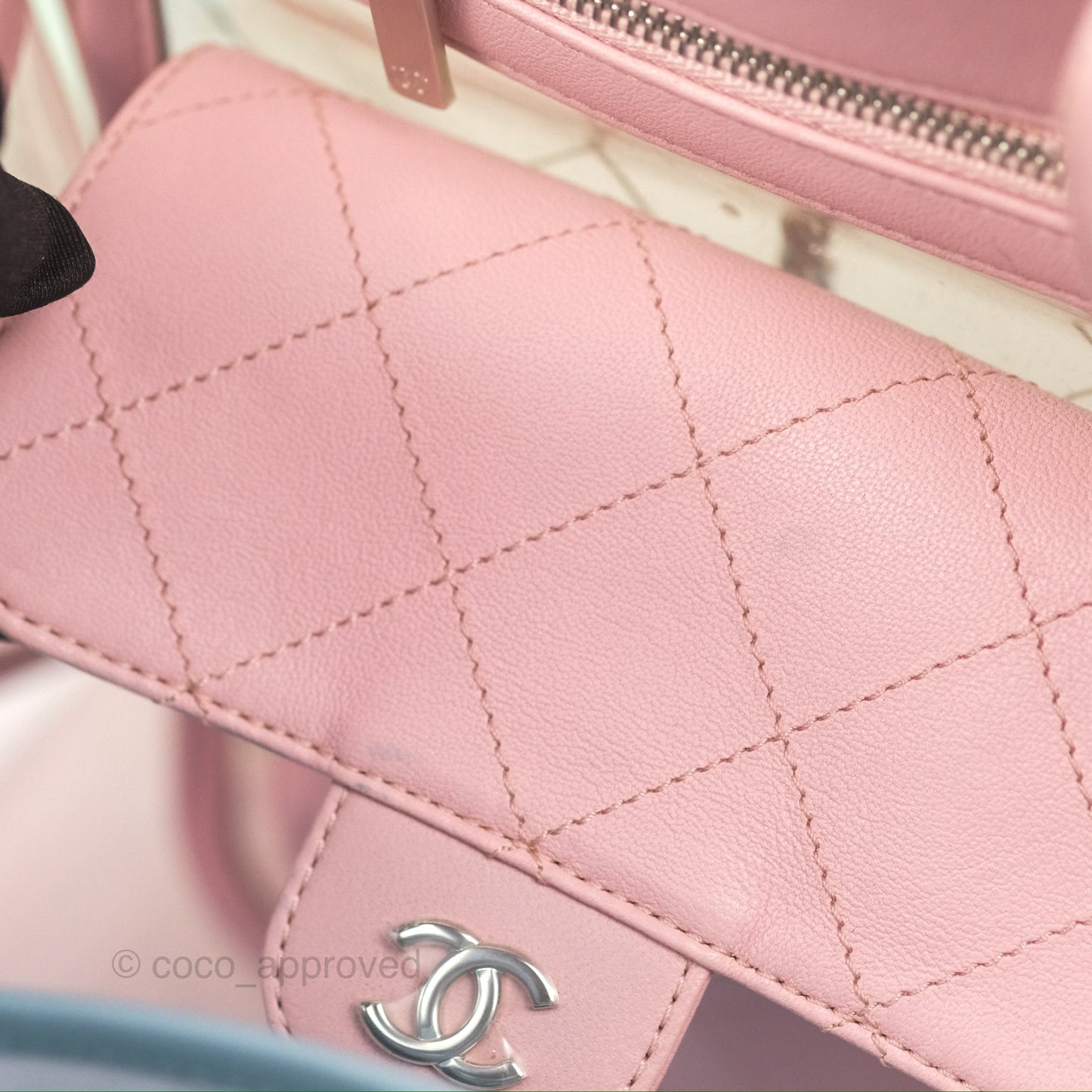 Chanel Coco Splash Blue/Green/Pink PVC Shopping Tote Bag