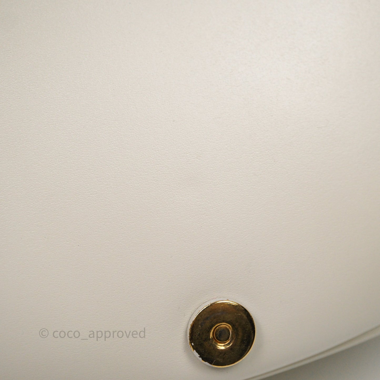 Dior Medium Bobby Bag Off White Calfskin Gold Hardware