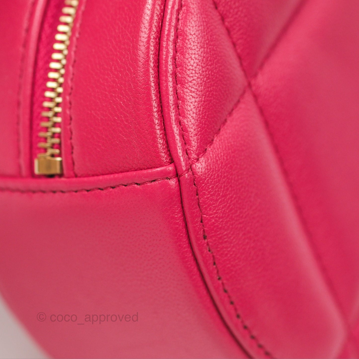 Chanel 19 Round Clutch With Chain Dark Pink Mixed Hardware