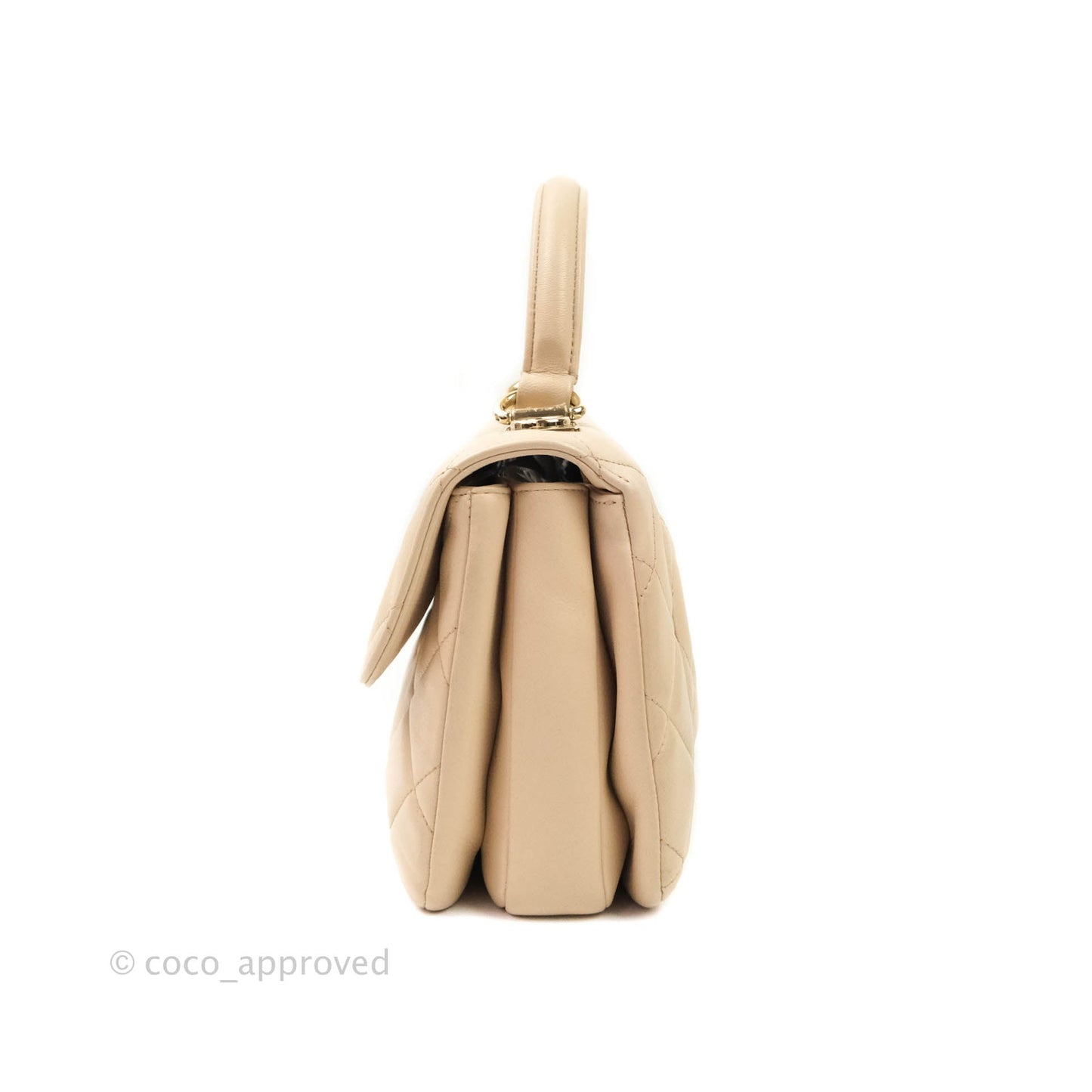Chanel Trendy CC Small Light Beige Lambskin Gold Hardware