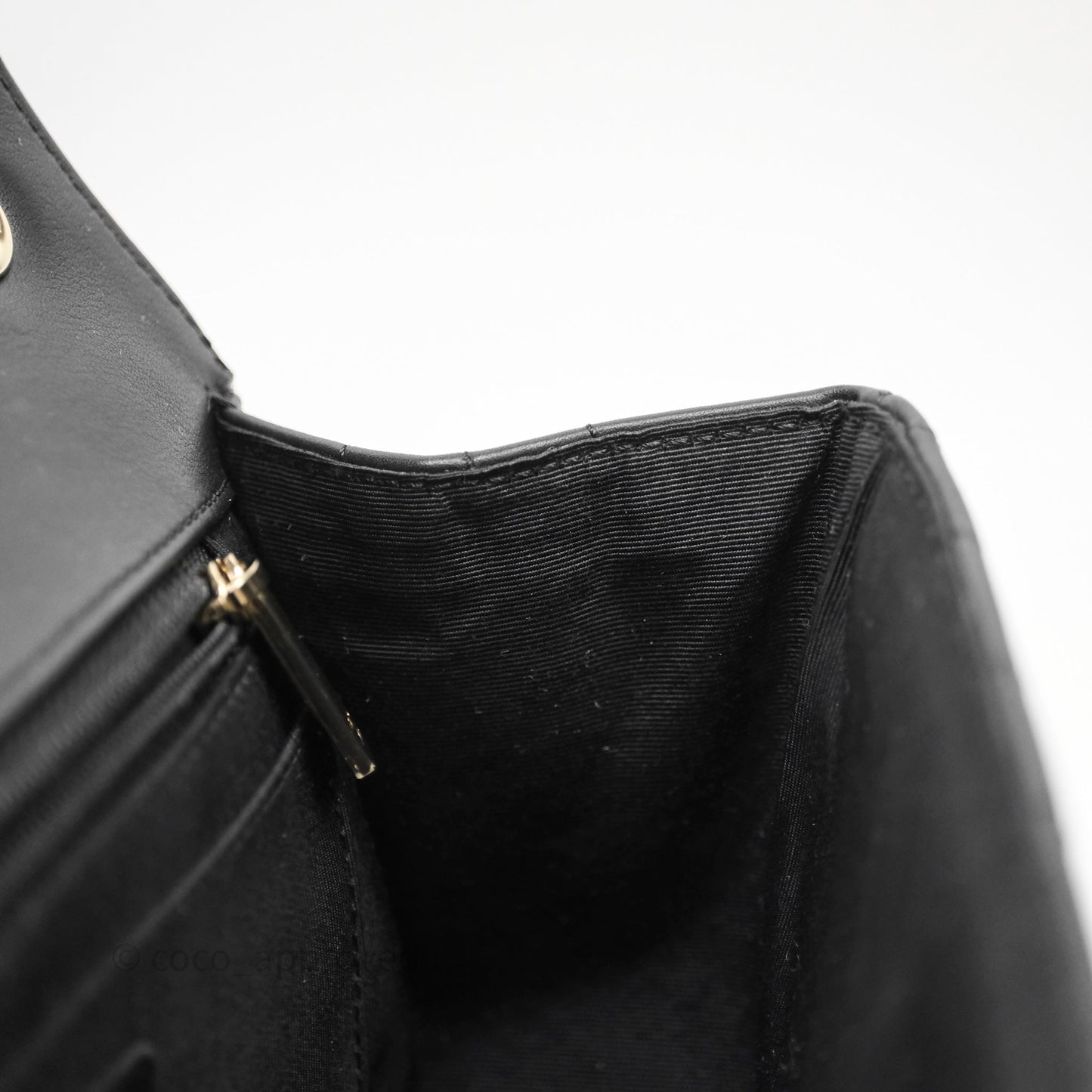 Chanel Black Lambskin Chevron Quilted Statement Flap Bag Light Gold Hardware