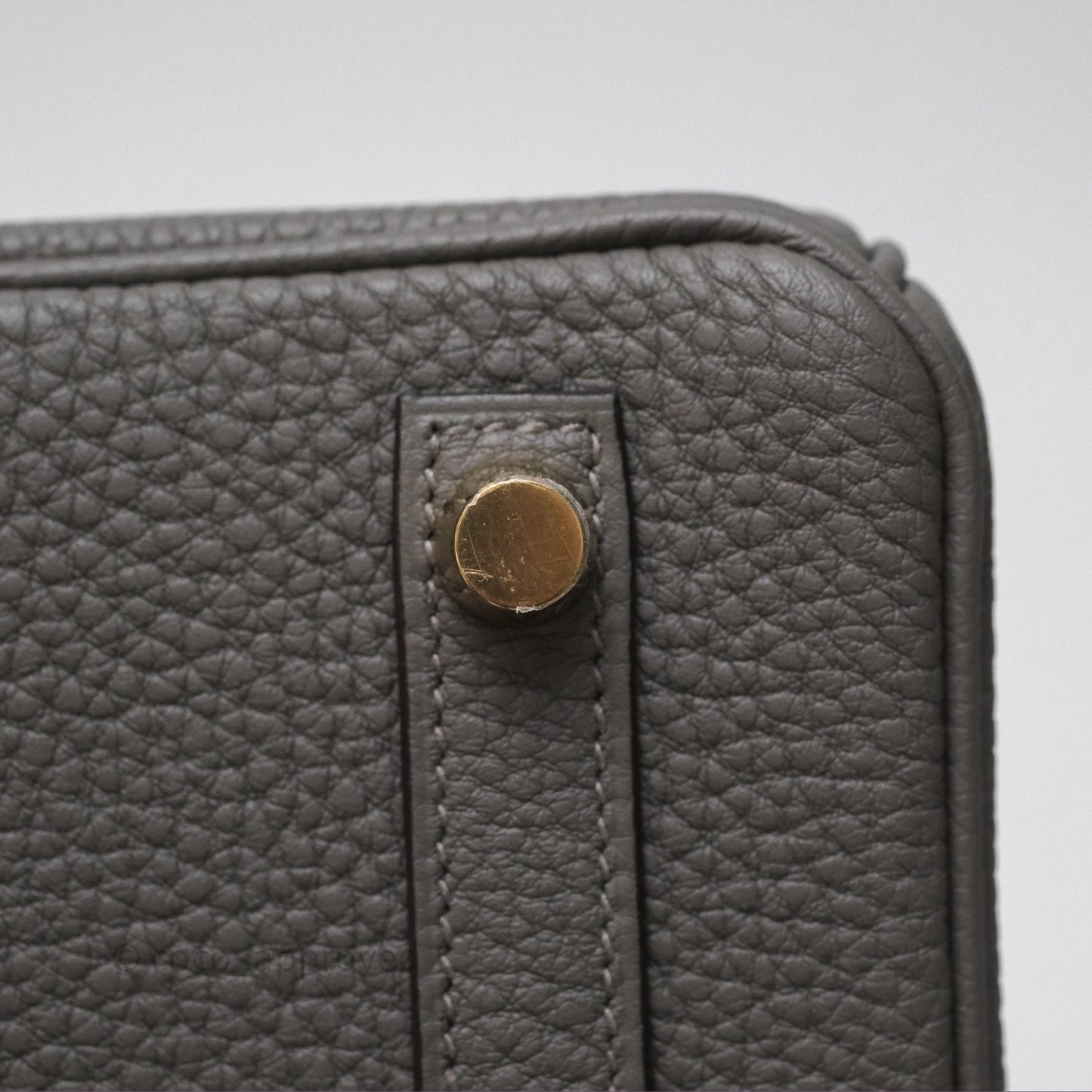 Hermès Birkin 25 Retourne Gris Meyer 0L Togo Gold Hardware