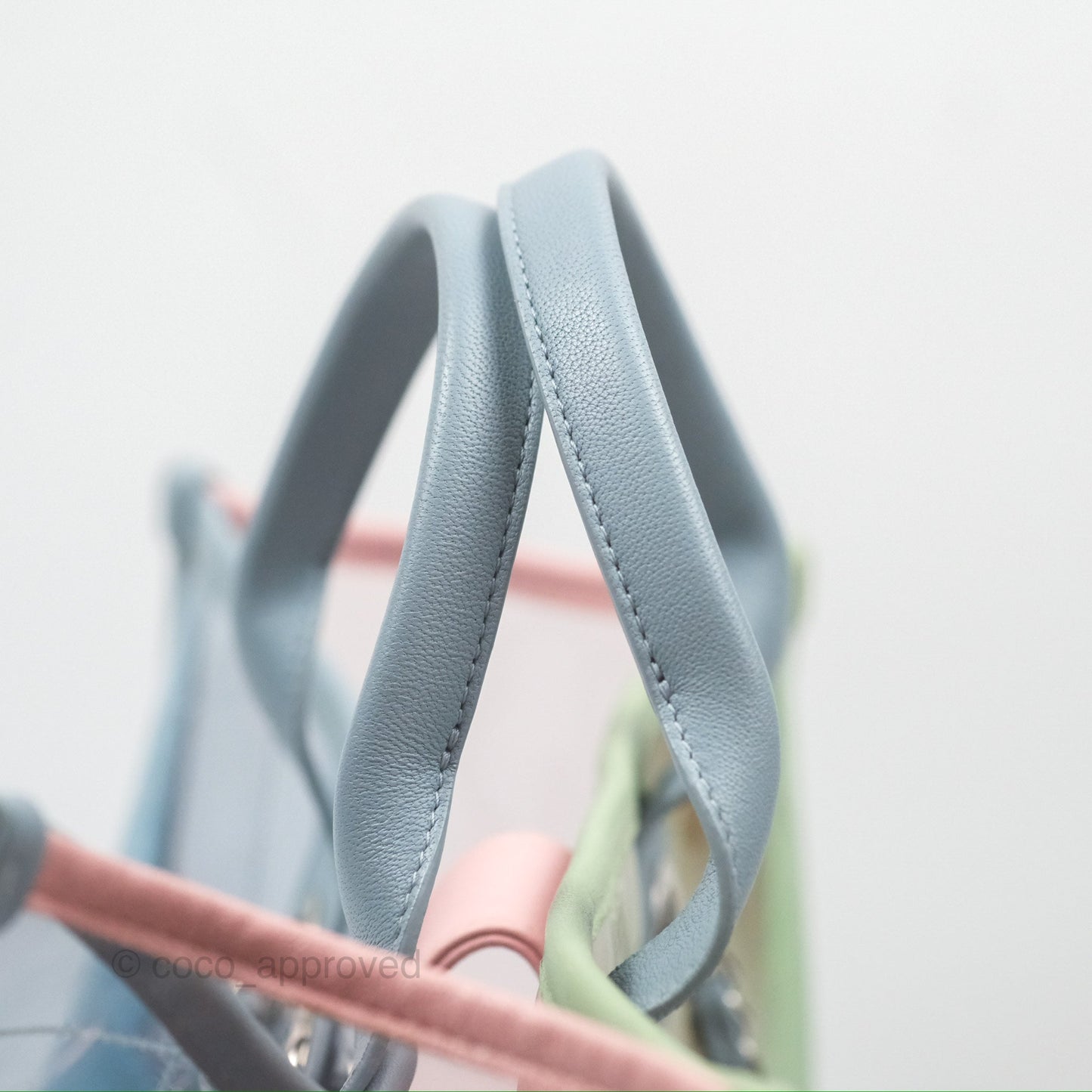 Chanel Coco Splash Blue/Green/Pink PVC Shopping Tote Bag