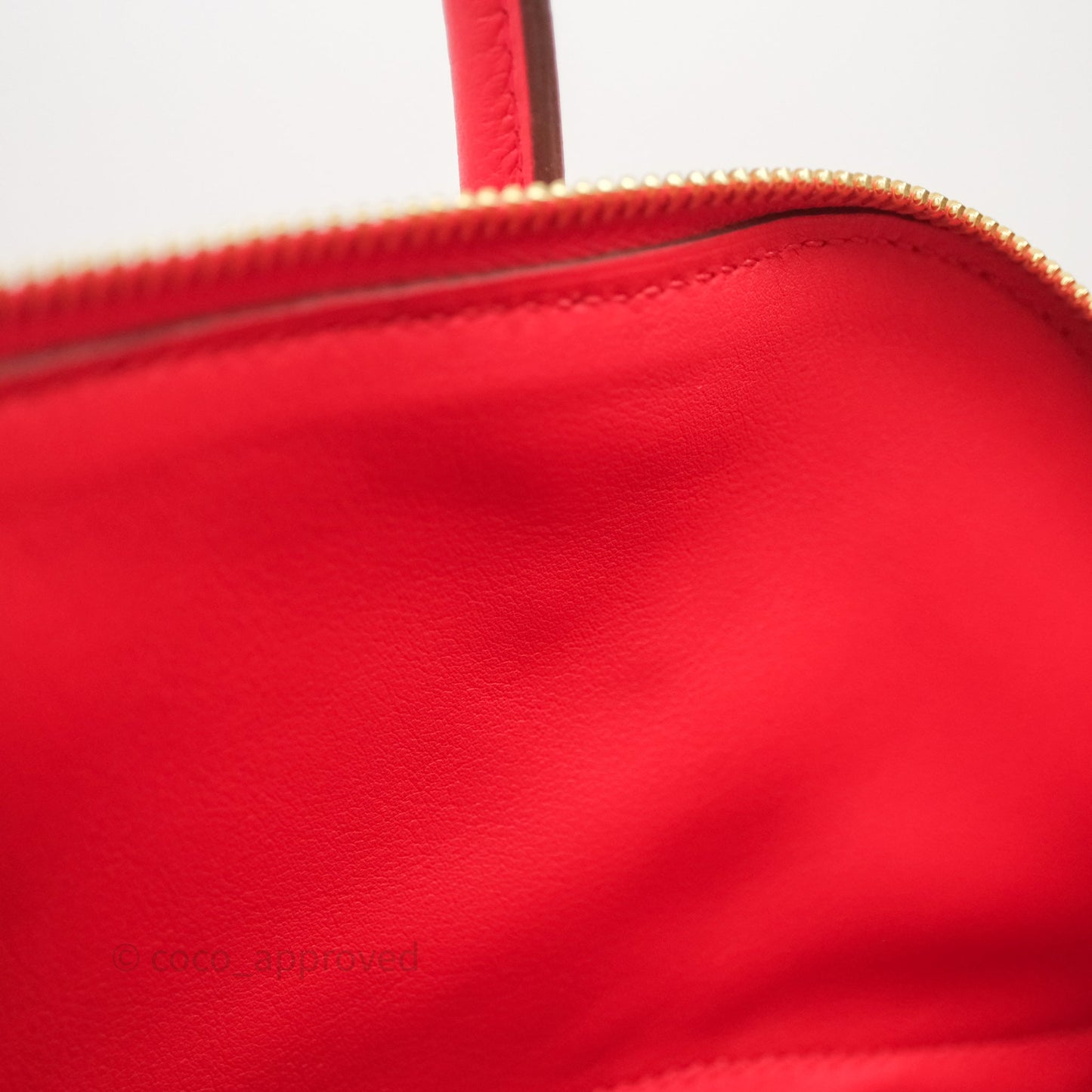 Hermès Bolide 31 Rouge Clemence Gold Hardware