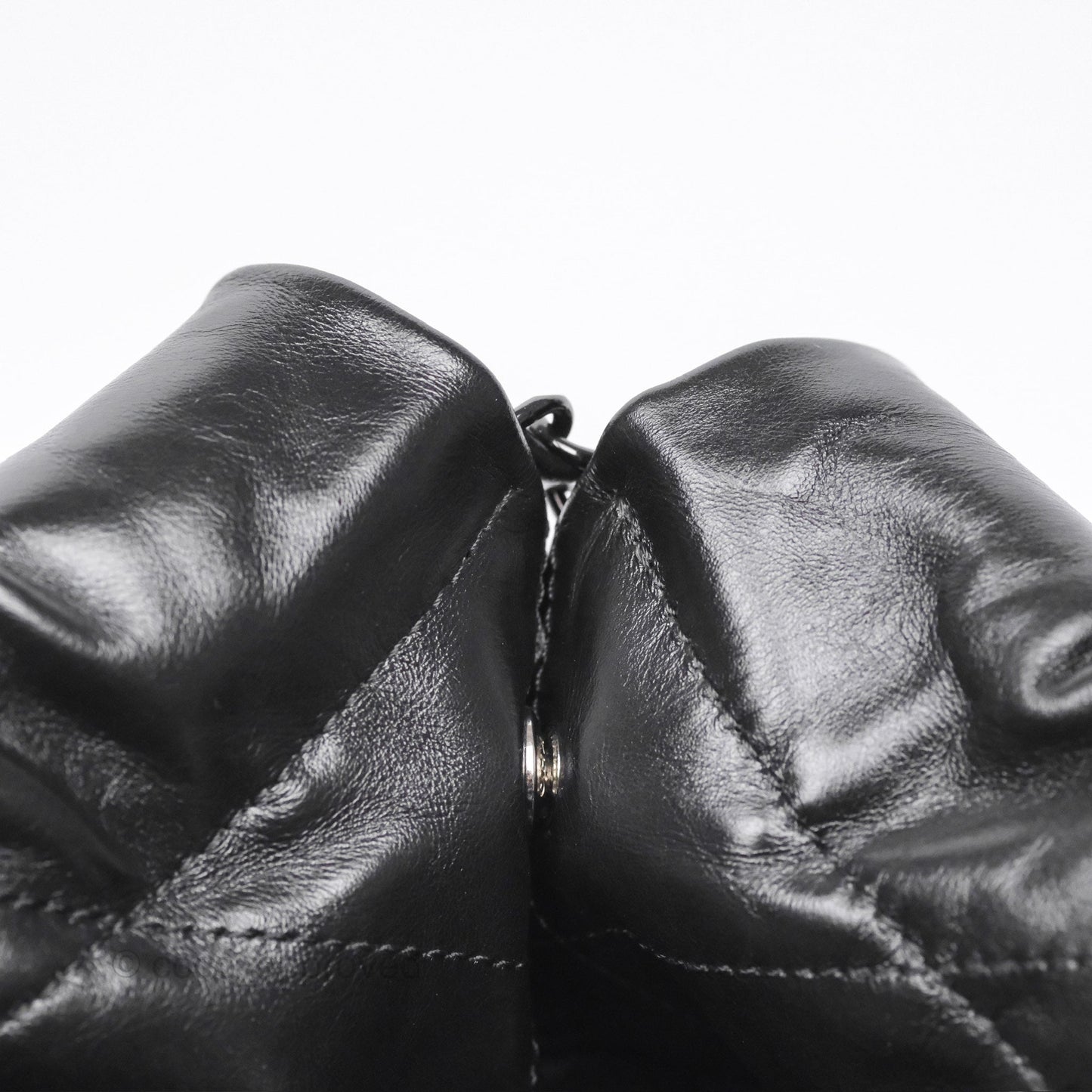 Chanel 22 Small Quilted So Black Shiny Crumpled Calfskin