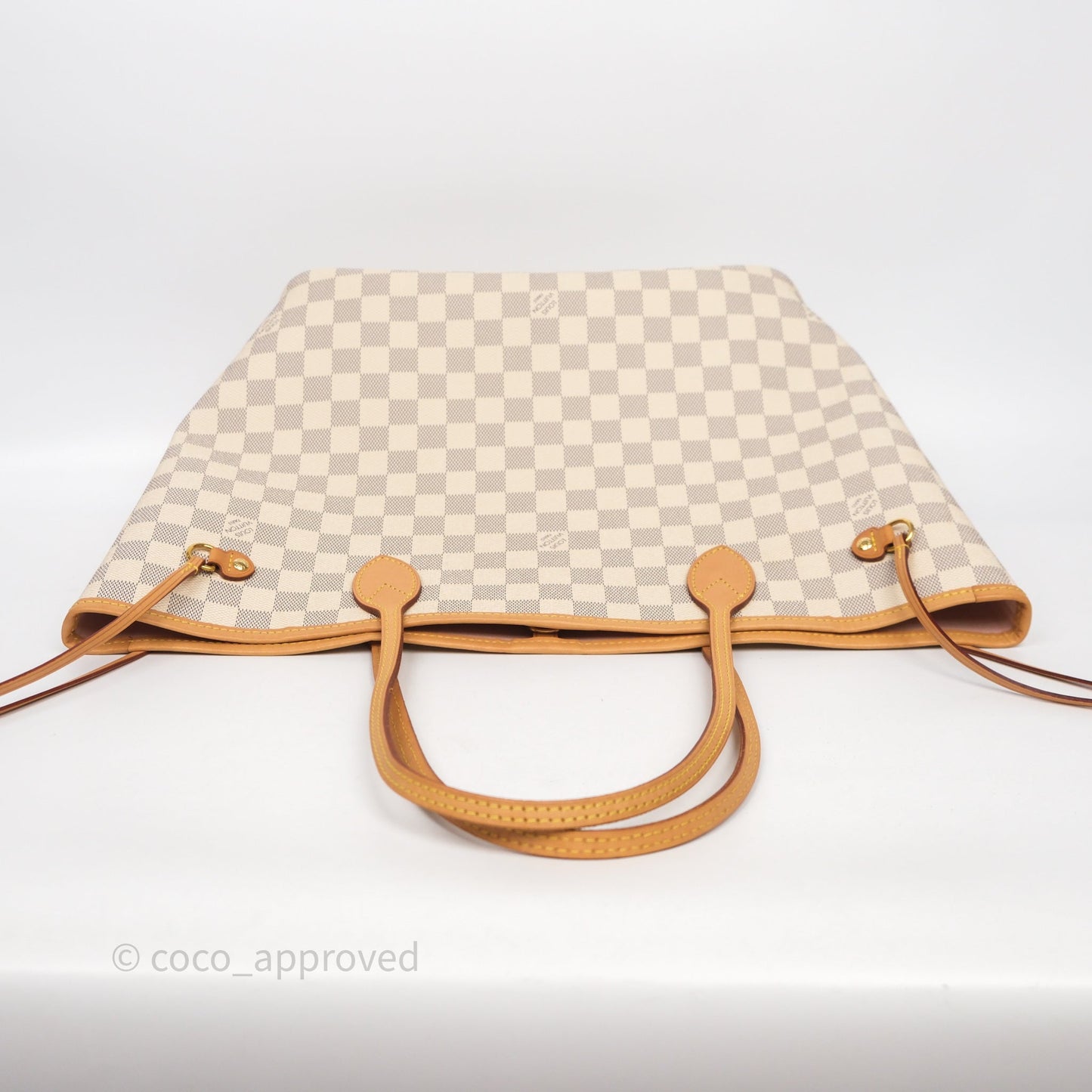 Louis Vuitton Neverfull MM Damier Azur Canvas Tote Bag