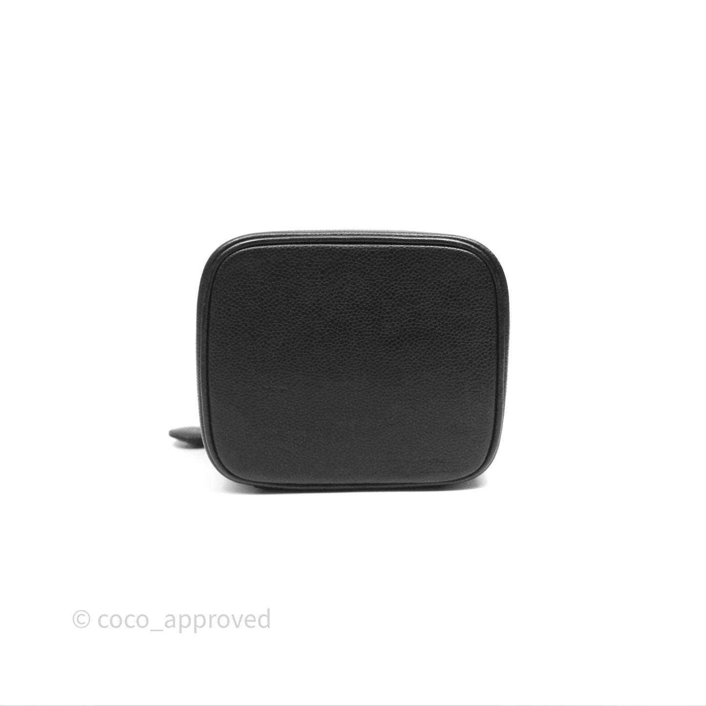 Chanel Vintage Vanity Case Black Caviar Gold Hardware