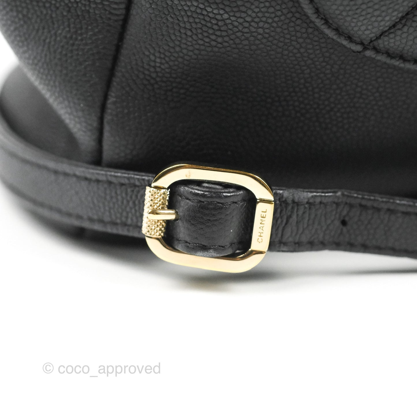 Chanel Quilted Business Affinity Backpack Black Caviar Gold Hardware