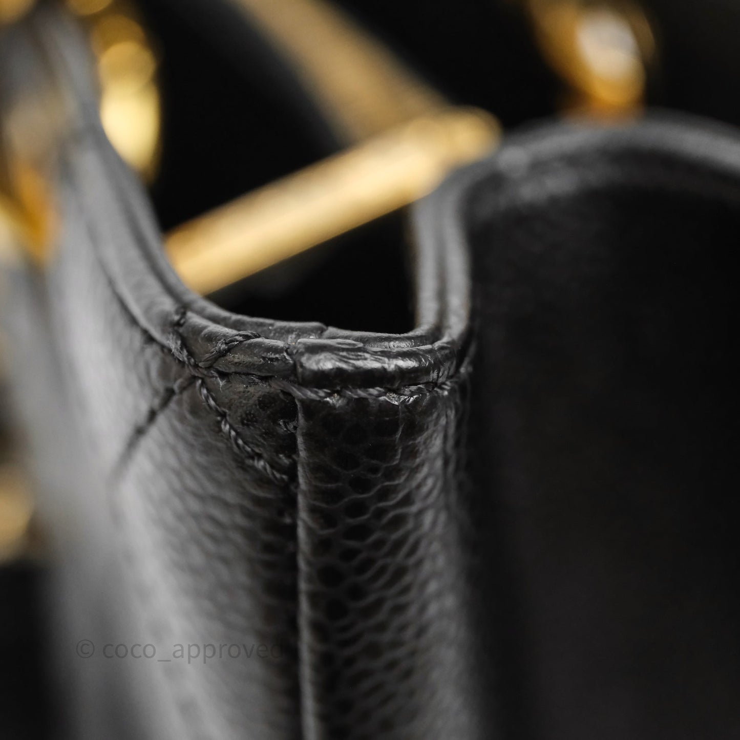 Chanel GST Black Caviar Gold Hardware