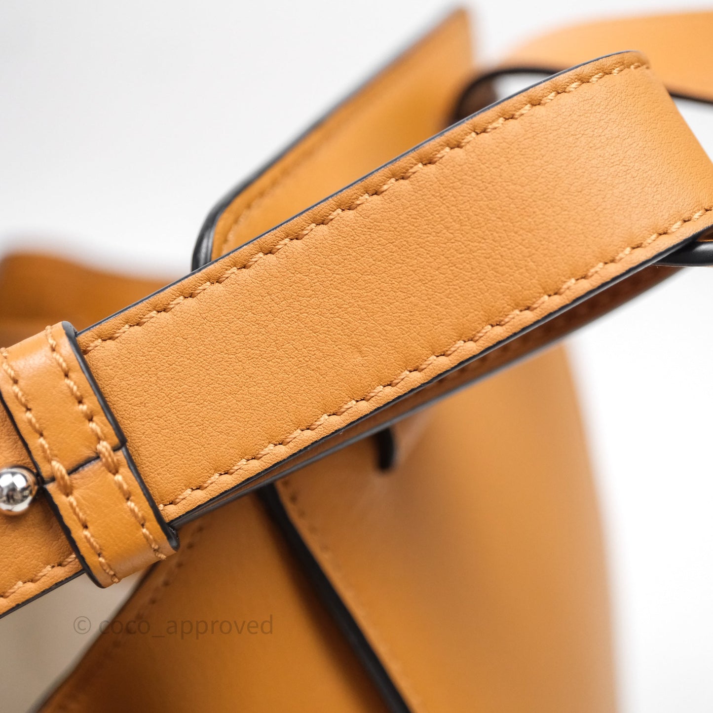 Loewe Small Hammock Drawstring Light Caramel Calfskin