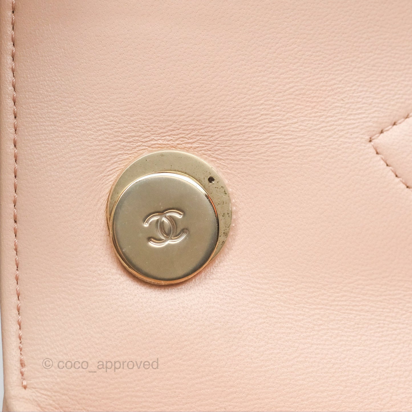 Chanel Trendy CC Small Beige Lambskin Gold Hardware