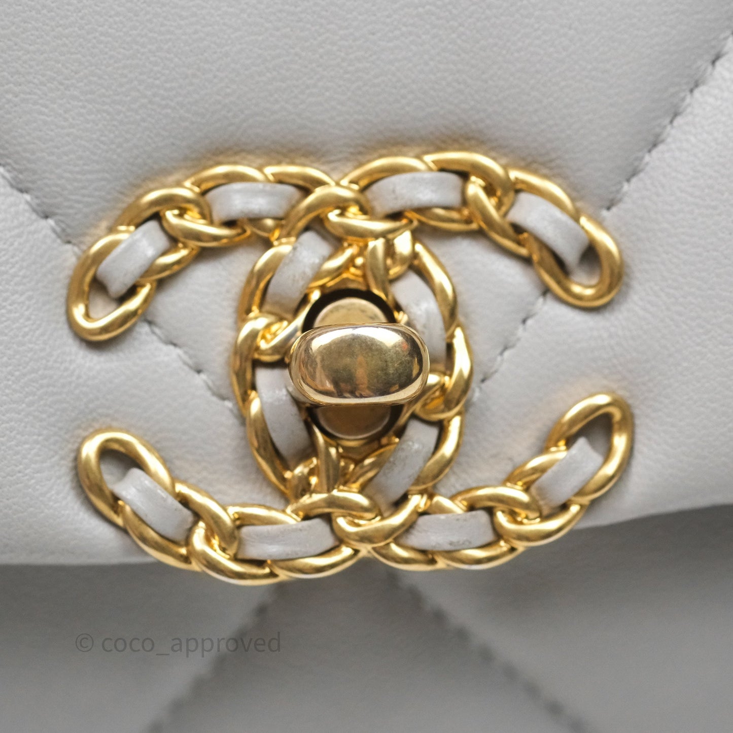 Chanel 19 Small Light Grey Mixed Hardware