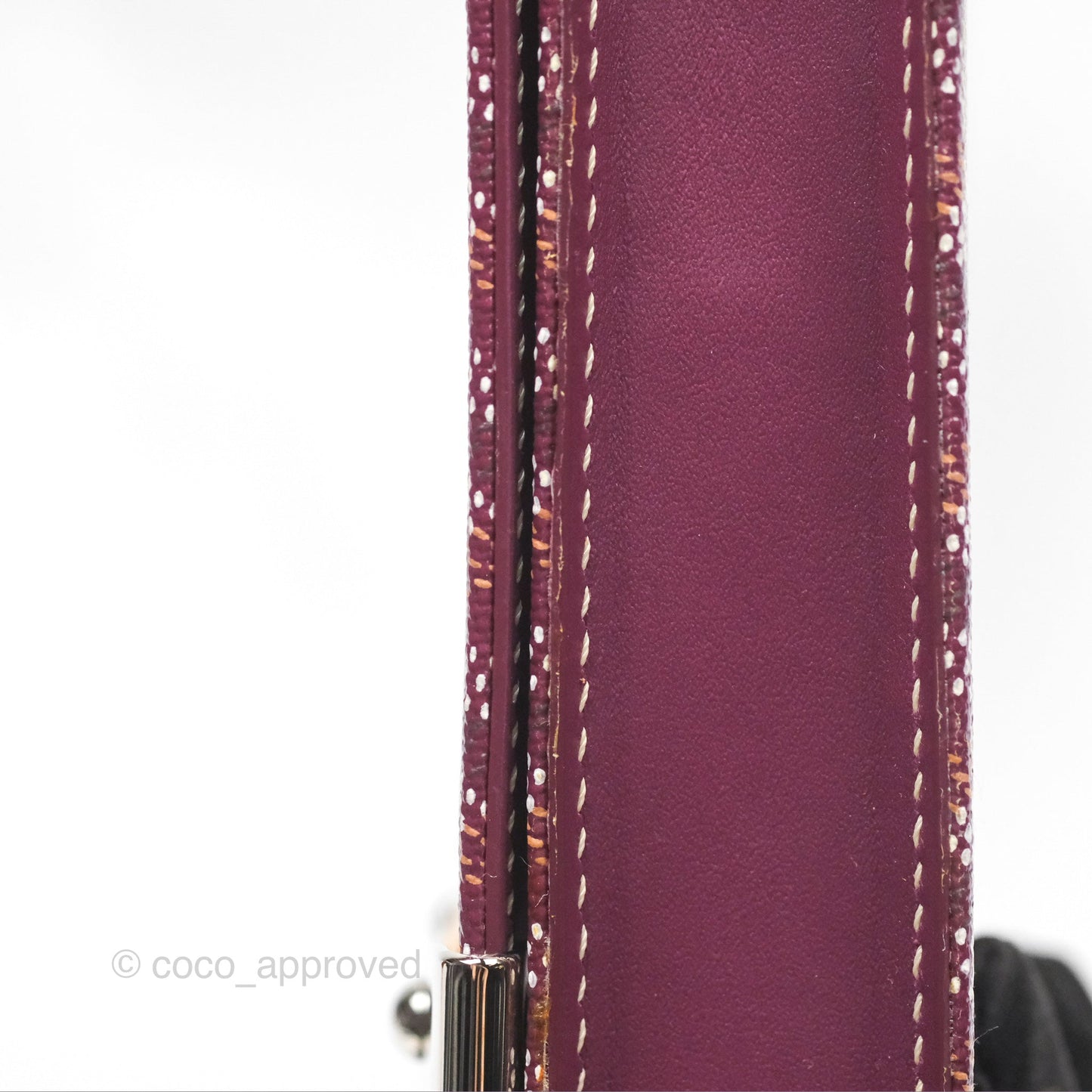 Goyard Monte-Carlo Bois Clutch Wine Red Goyardine Canvas