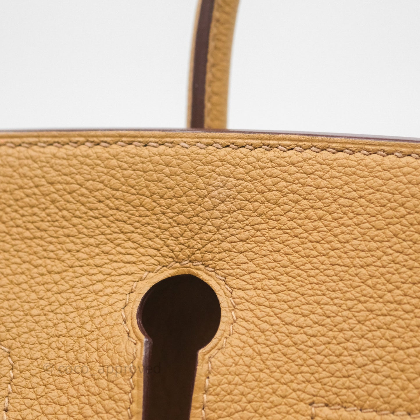 Hermès Birkin 25 Retourne Biscuit 4B Togo Gold Hardware