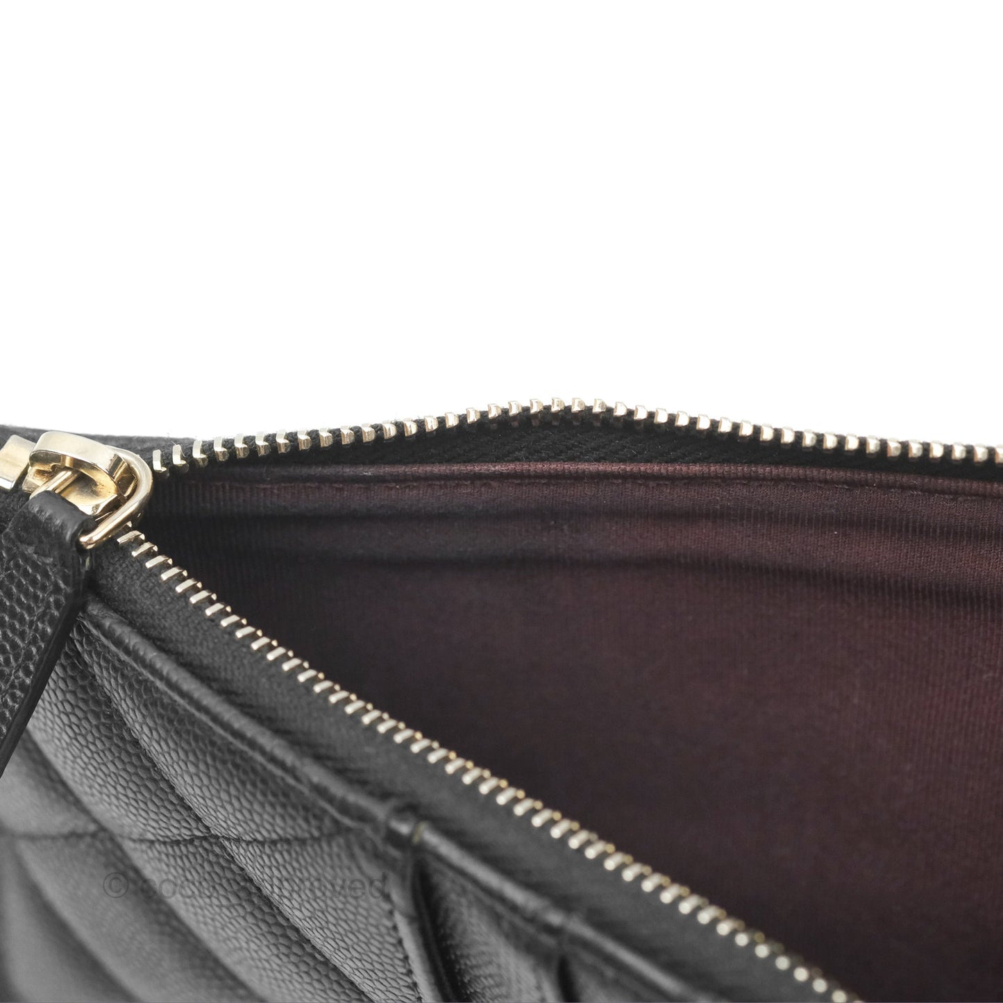 Chanel Classic Long Wallet Pouch Black Caviar