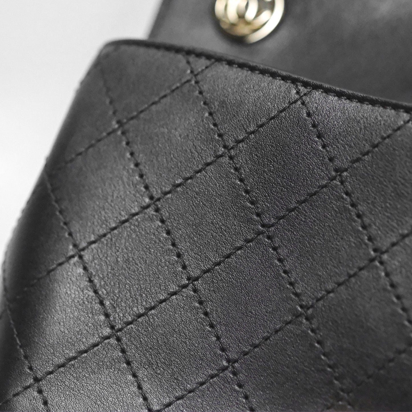 Chanel Calfskin Stitched Small Flap Bag Black