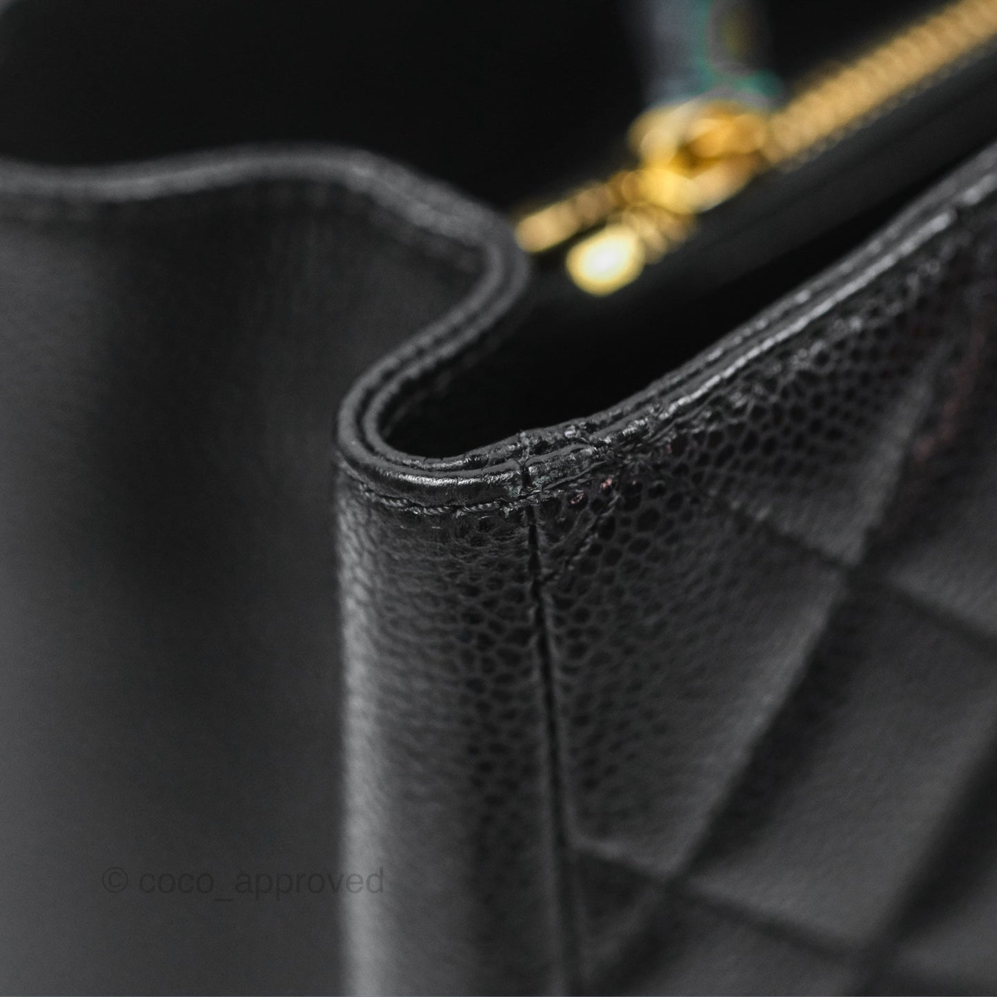 Chanel GST Black Caviar Gold Hardware