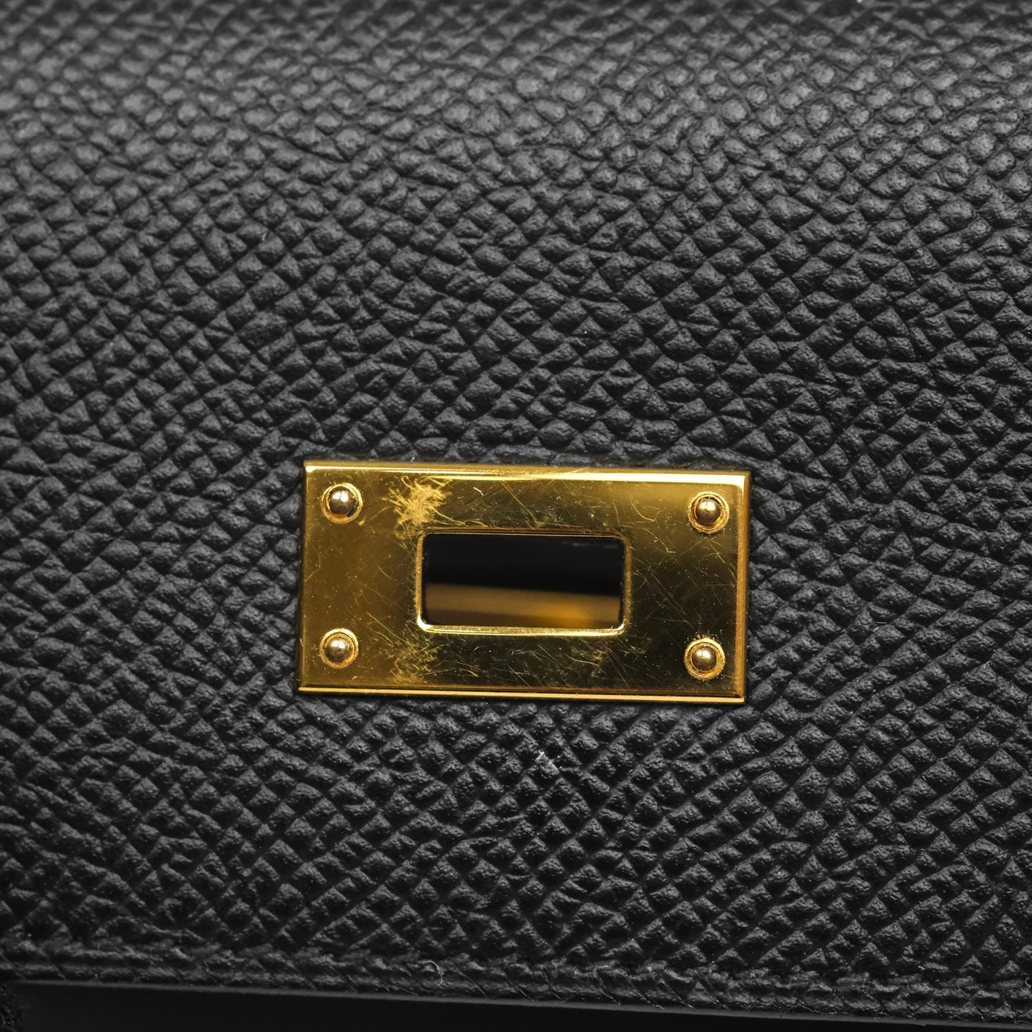 Hermès Kelly Wallet Black Noir 89 Epsom Gold Hardware