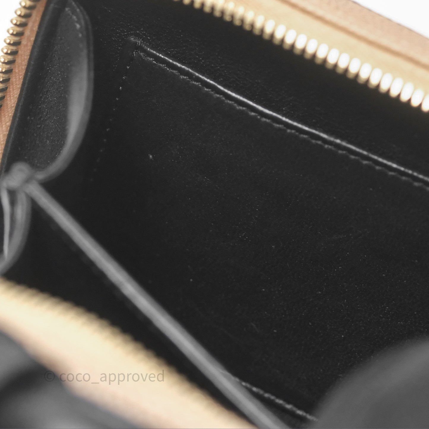 Chanel Quilted Small CC Filigree Vanity Case Beige Black Caviar Gold Hardware