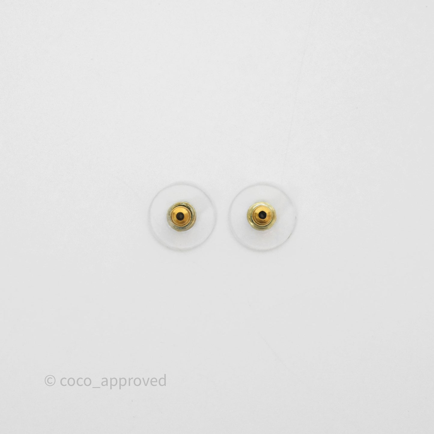 Chanel CC Sphere Earrings Gold Tone 21S
