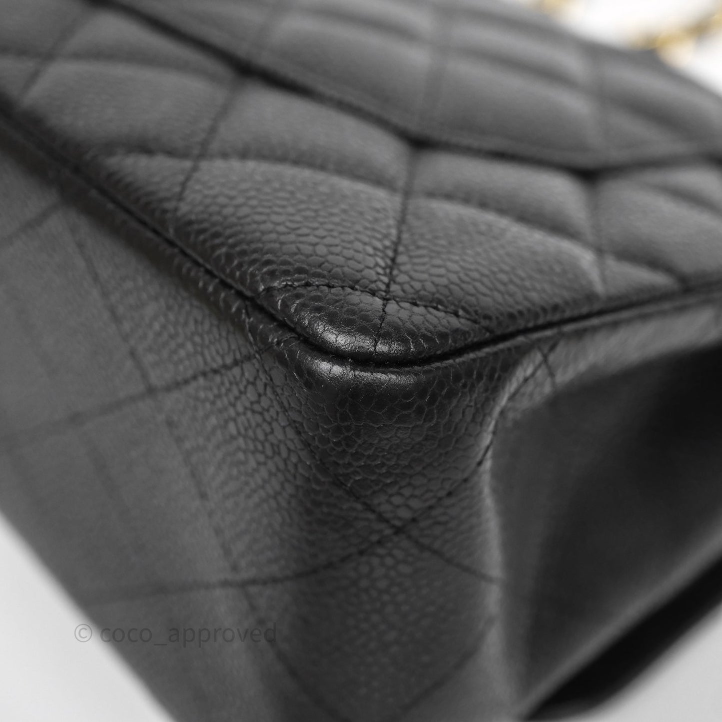 Chanel Jumbo Double Flap Black Caviar Gold Hardware⁣⁣
