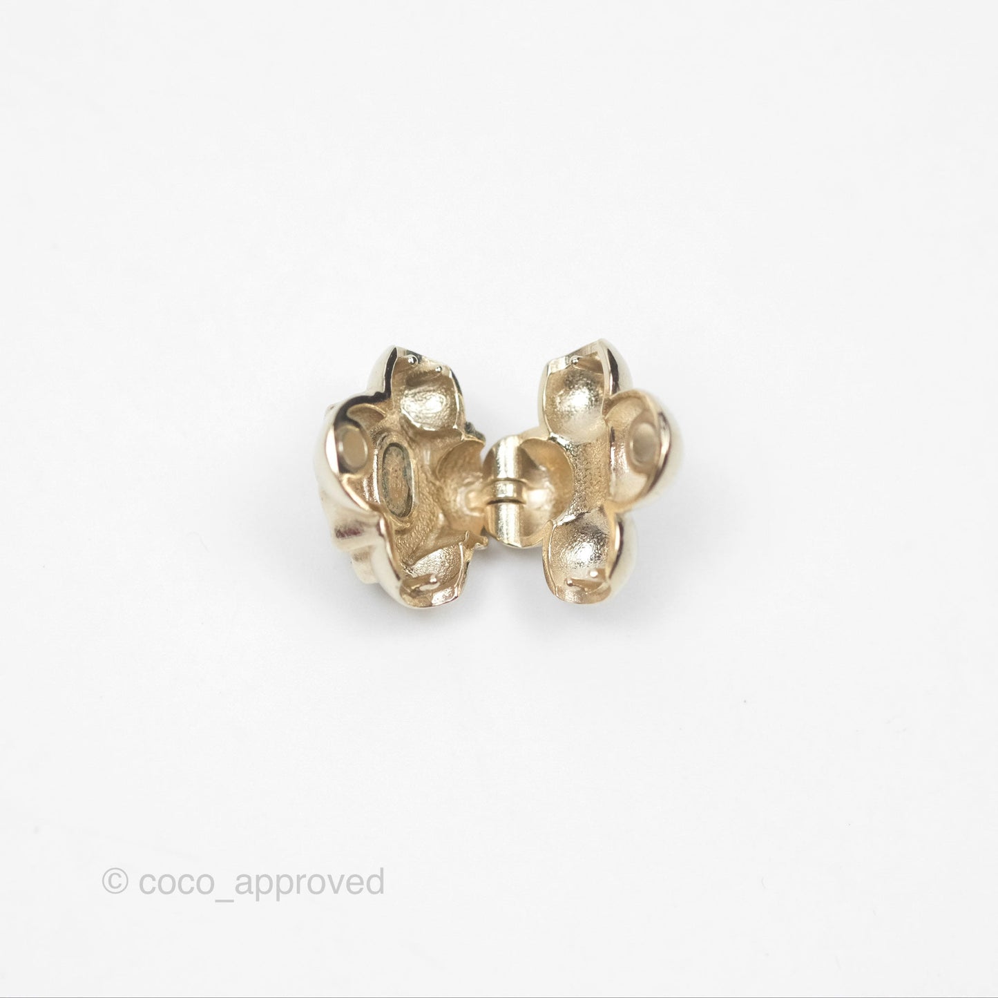 Chanel Magnetic Hair Accessory Hair Clip Set Gold Tone 22P