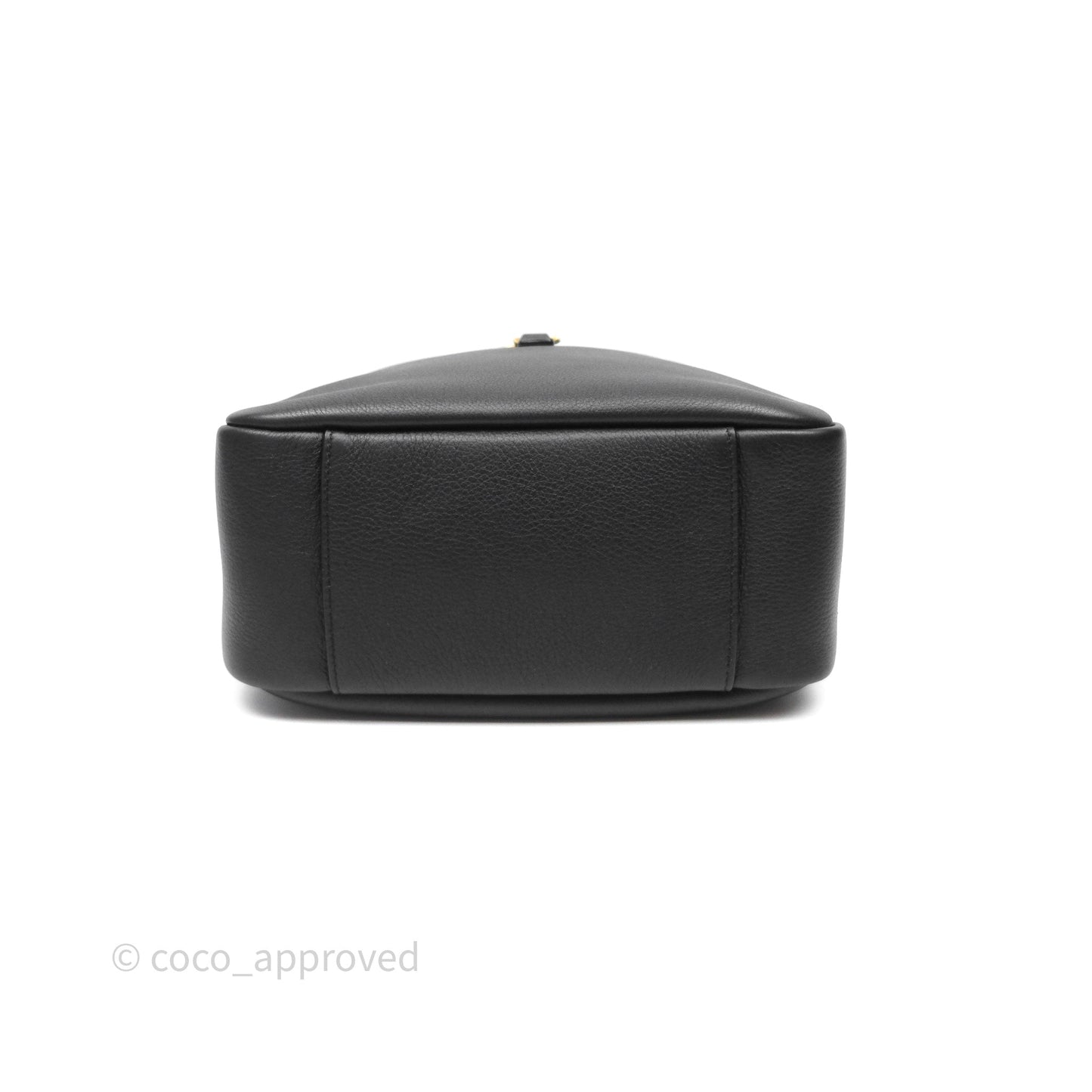 Saint Laurent LE 5 à 7 Supple Small Black Grained Leather Gold Hardware
