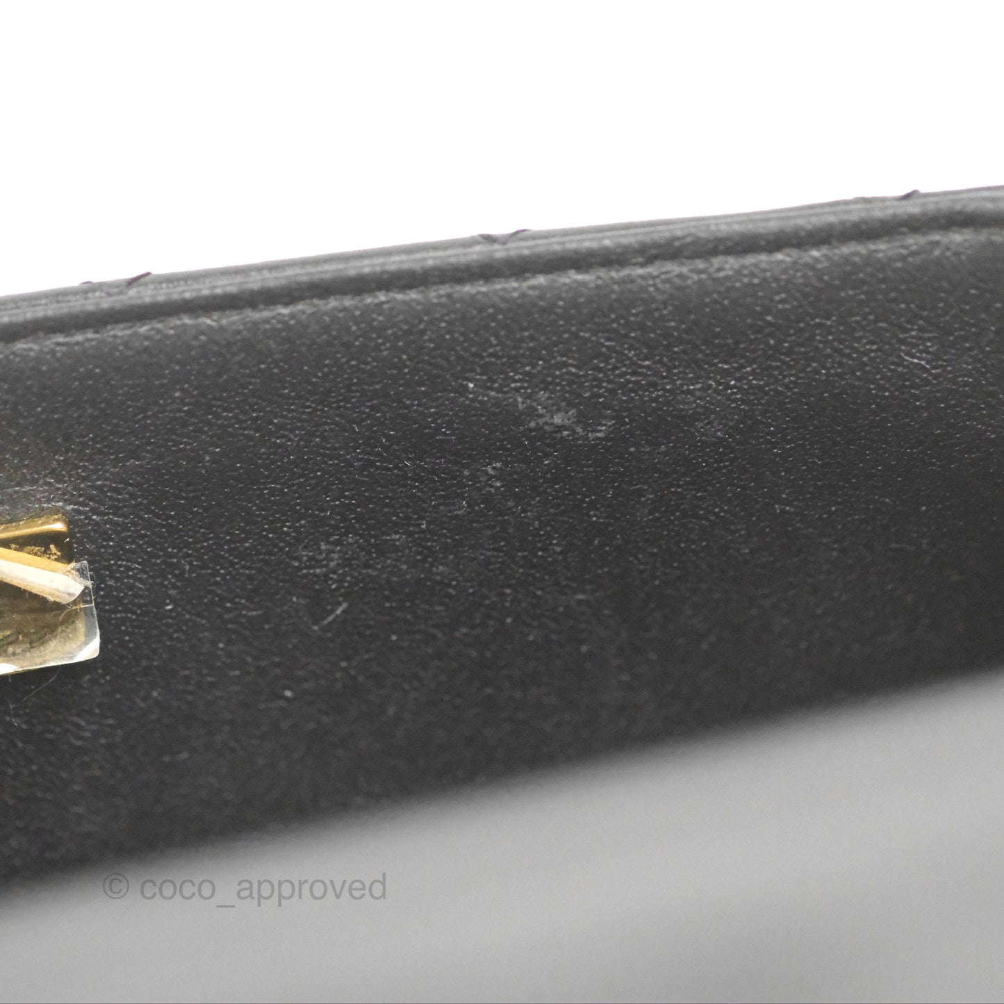 Chanel Top Handle Mini Rectangular Flap Bag Black Lambskin Gold Hardware