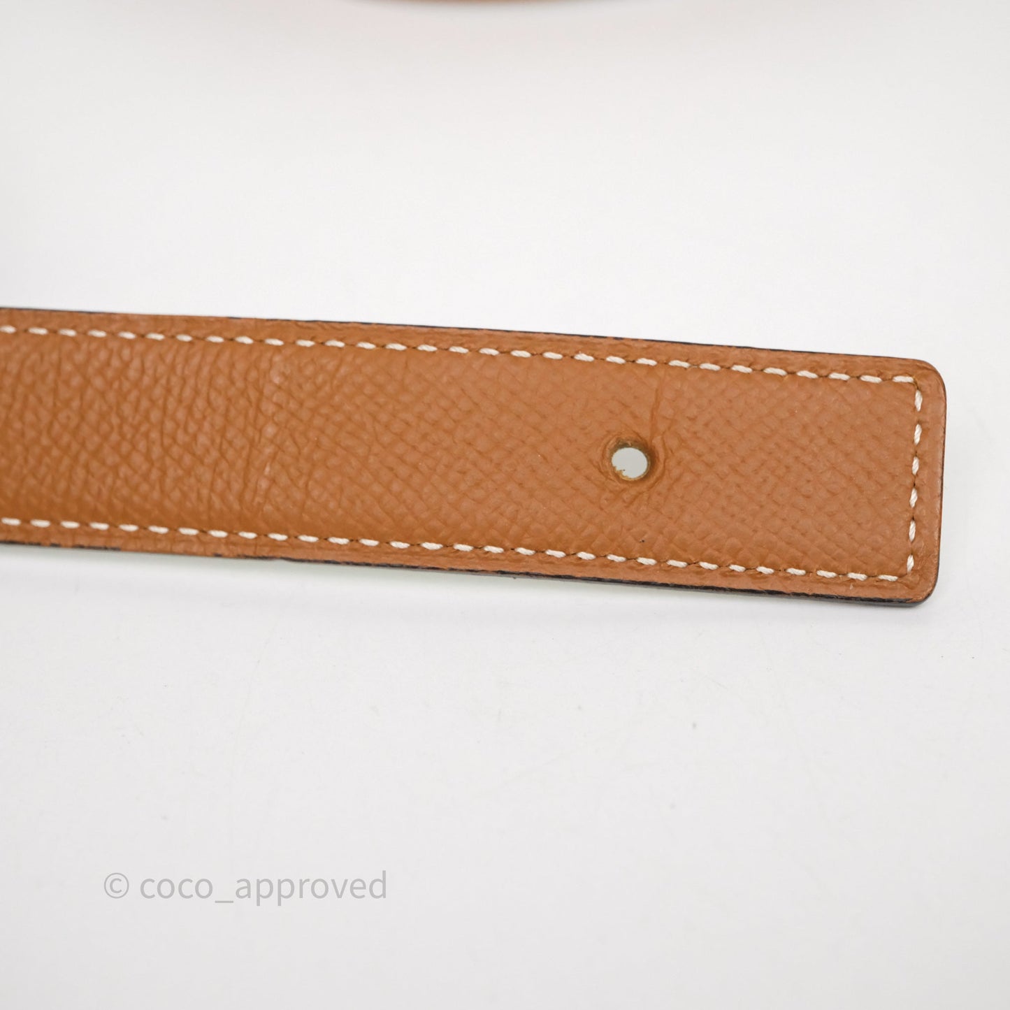 Hermès H Belt Buckle & Reversible Strap Gold/ Vert Fizz Gold Hardware